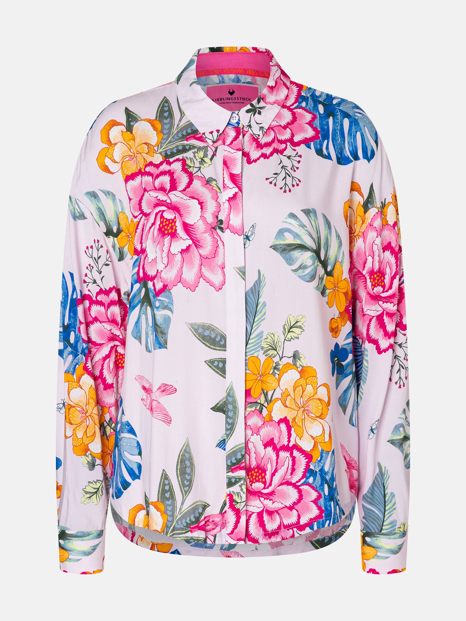 Lieblingsstück OlynnL Bluse pastel pink aus Baumwolle