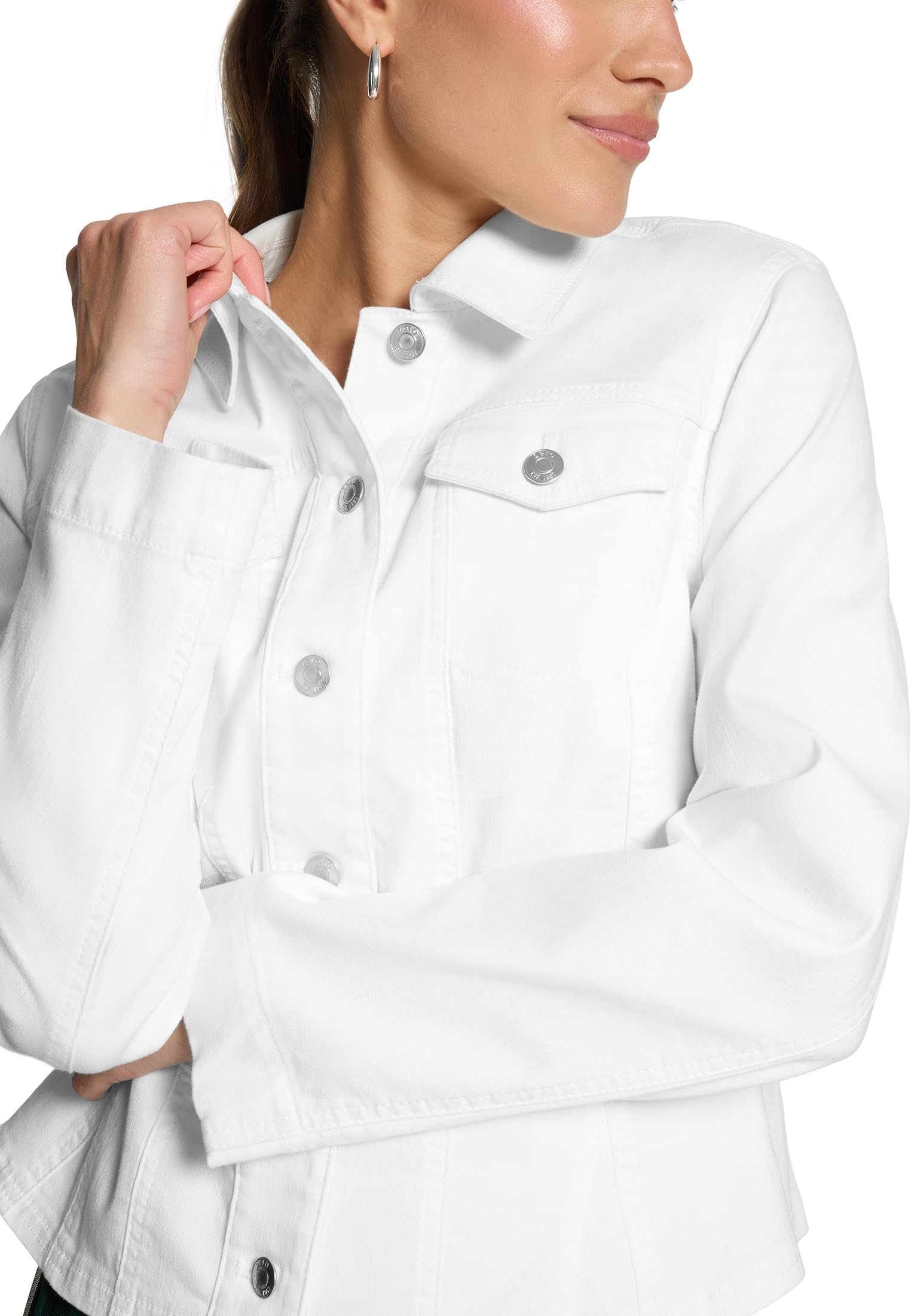 zero Blazer-Jacke im Jeans-Look Gr. 40 Cream Denim