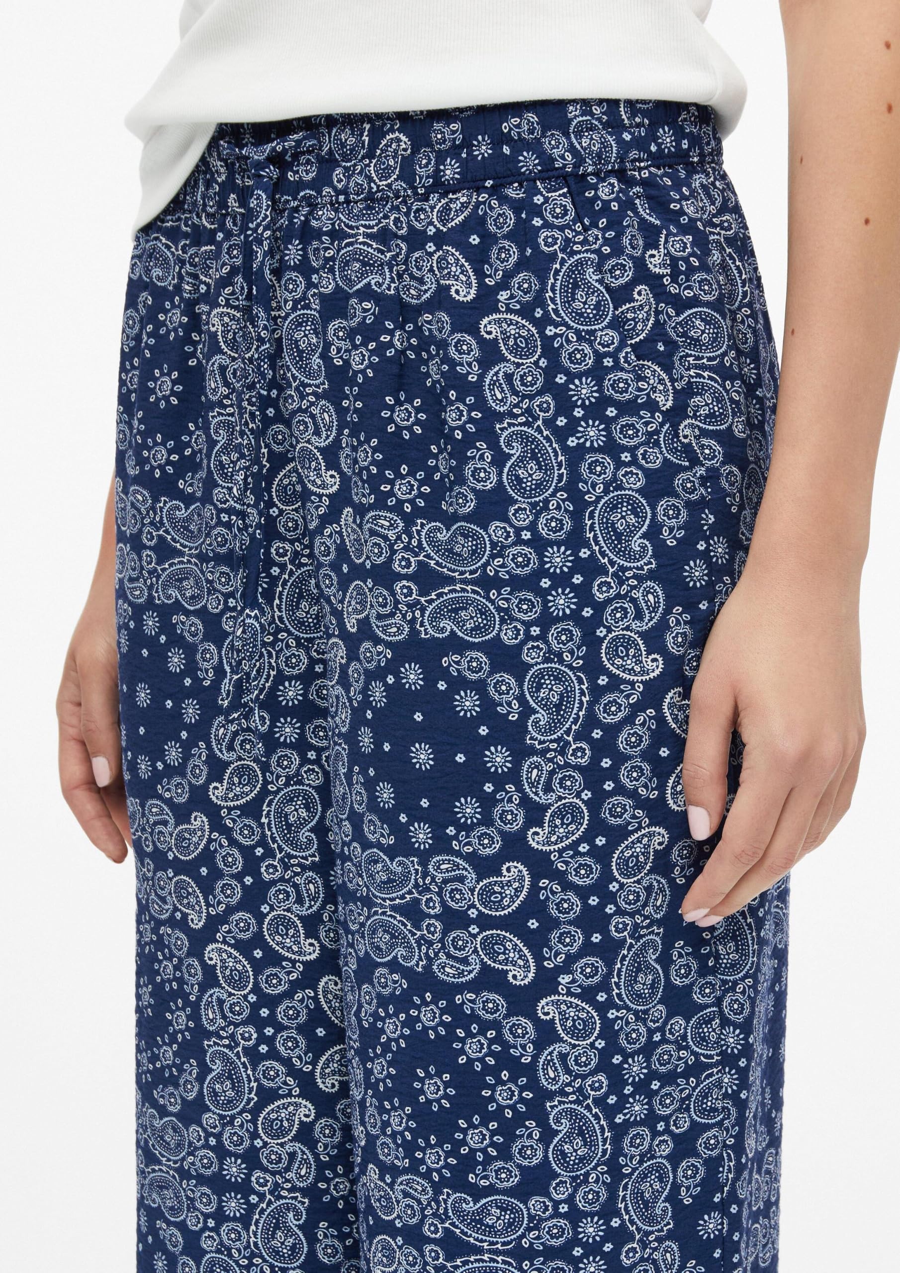 s.Oliver Red Label Culotte Gr.34 Viskose dunkelblau