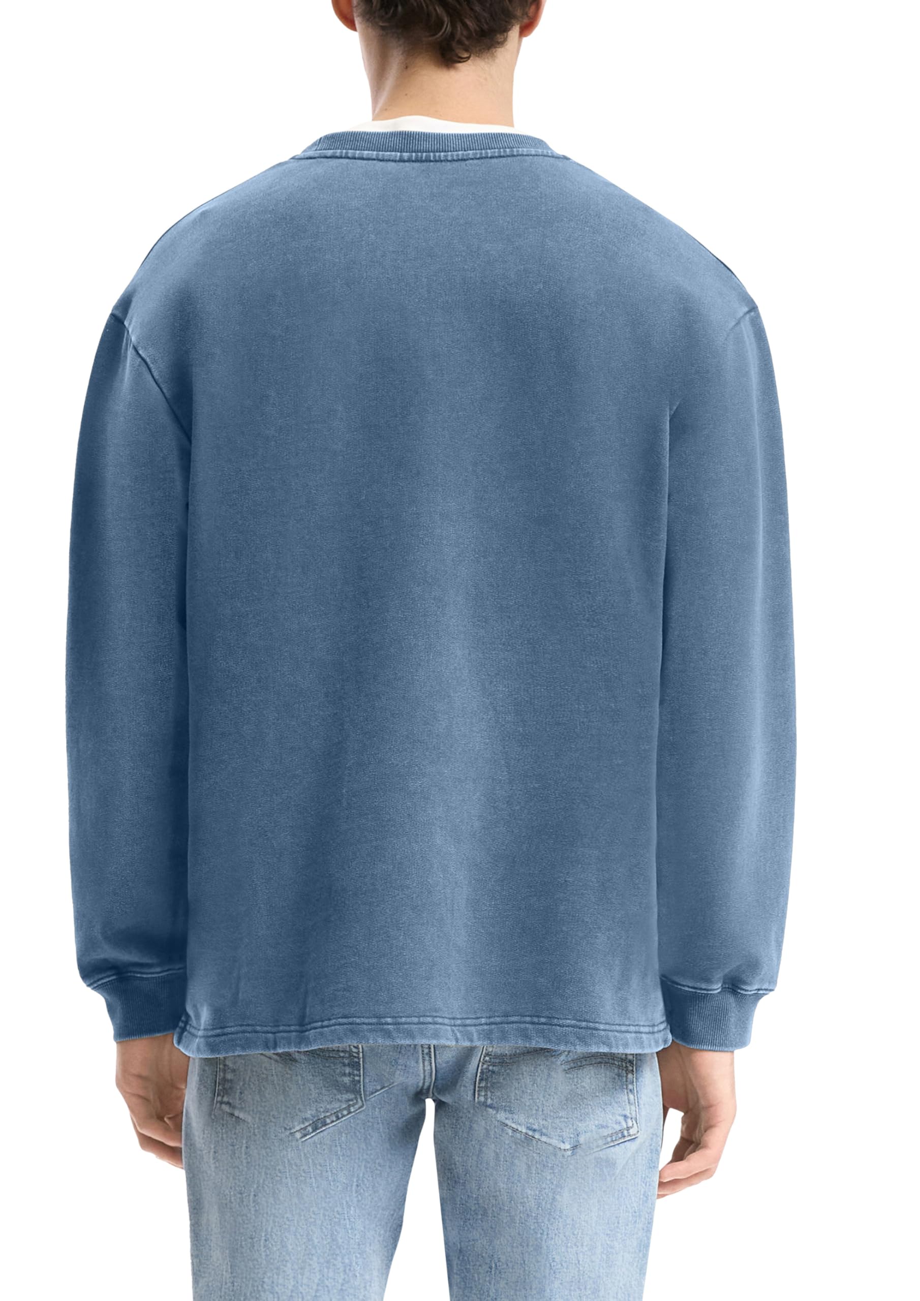s.Oliver QS Sweatshirt gewaschen Kontrast Gr. L