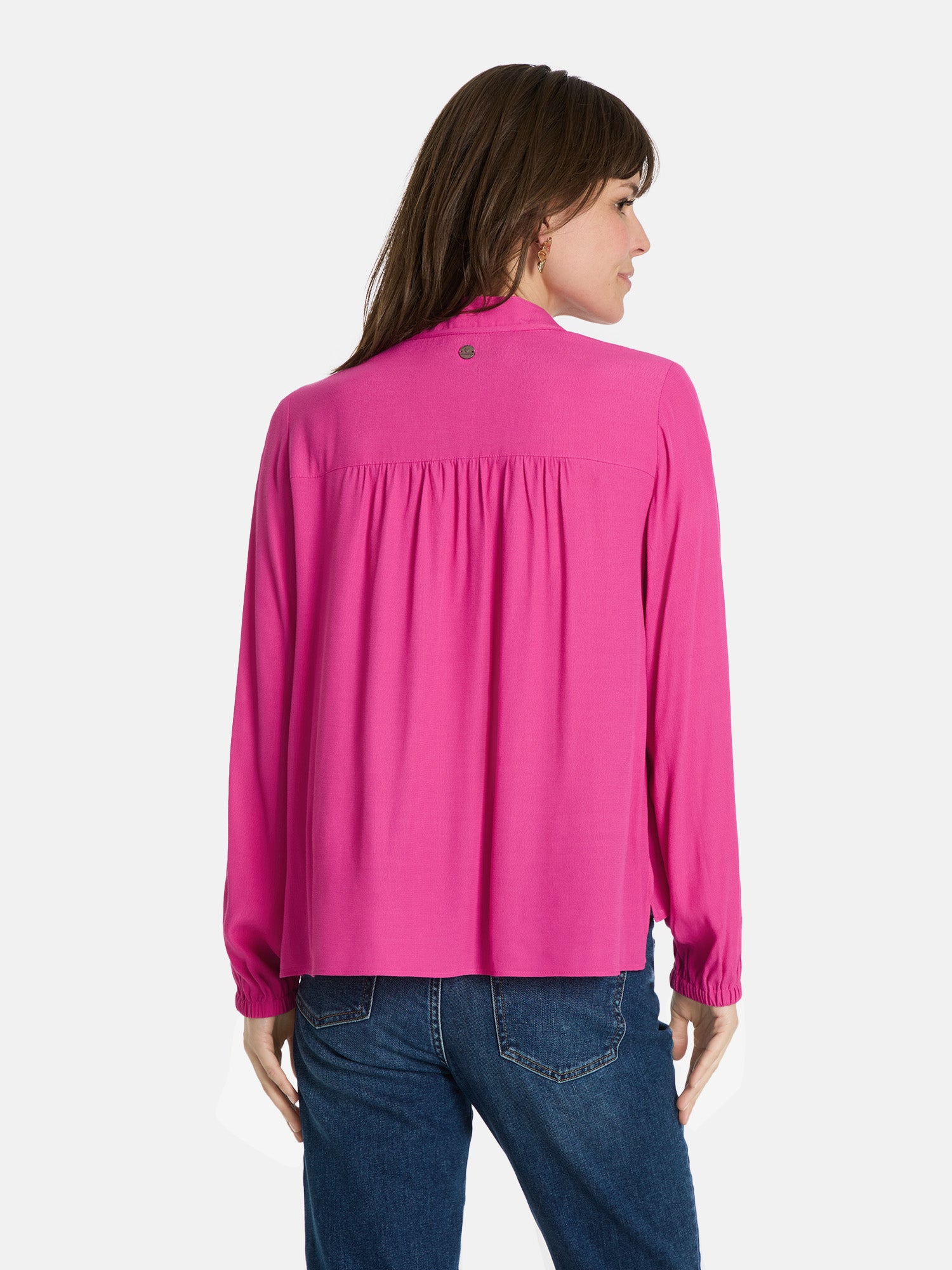 Lieblingsstück RachiL Bluse Viskose pink Bindeausschnitt