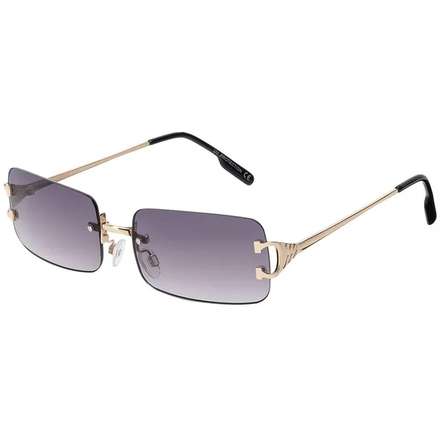 BEZLIT Damen Sonnenbrille rechteckig randlos UV400