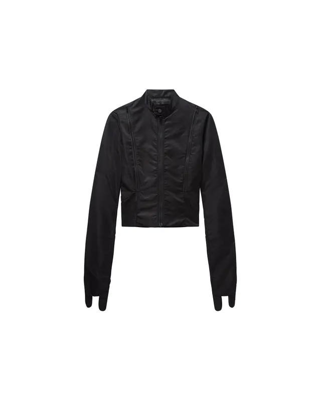 Mowalola Finger Jacket Jacke Schwarz Nylon Fitted