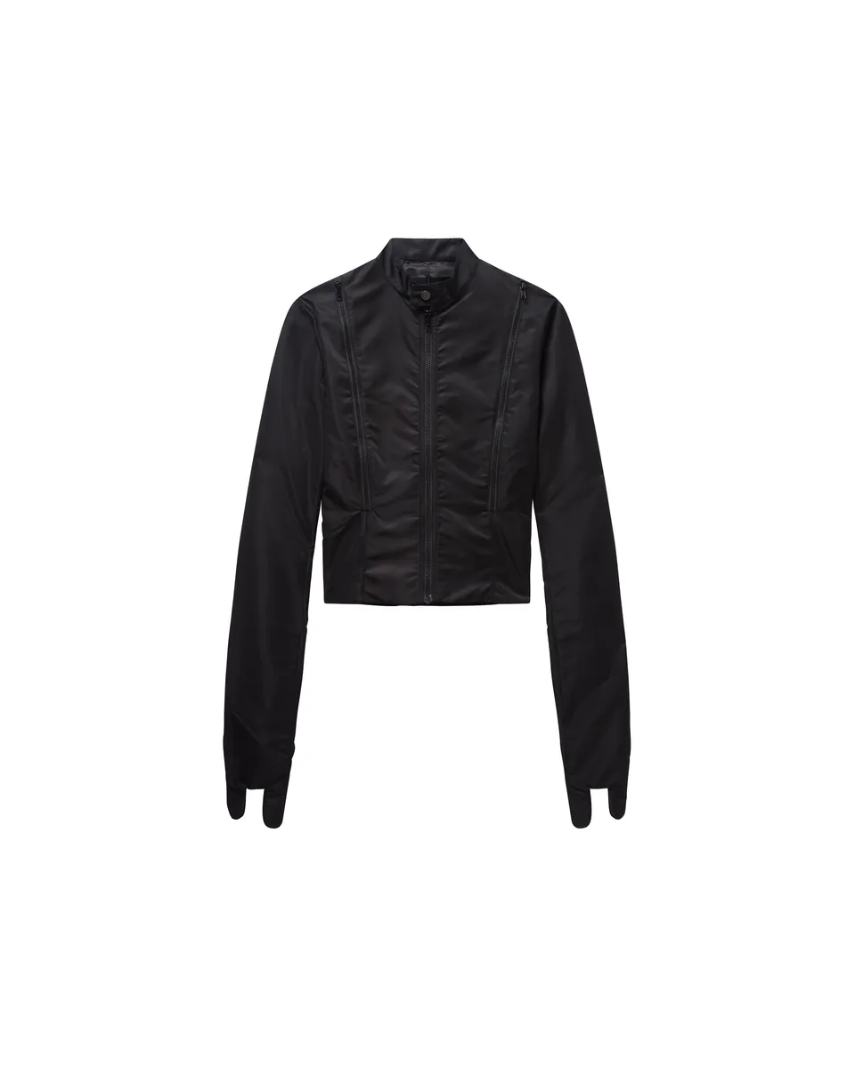 Mowalola Finger Jacket Jacke Schwarz Nylon Fitted