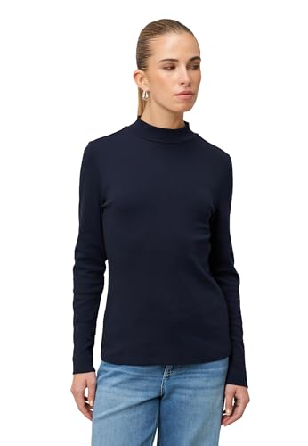 zero Langarmshirt Stehkragen Hydrangea Gr. 38