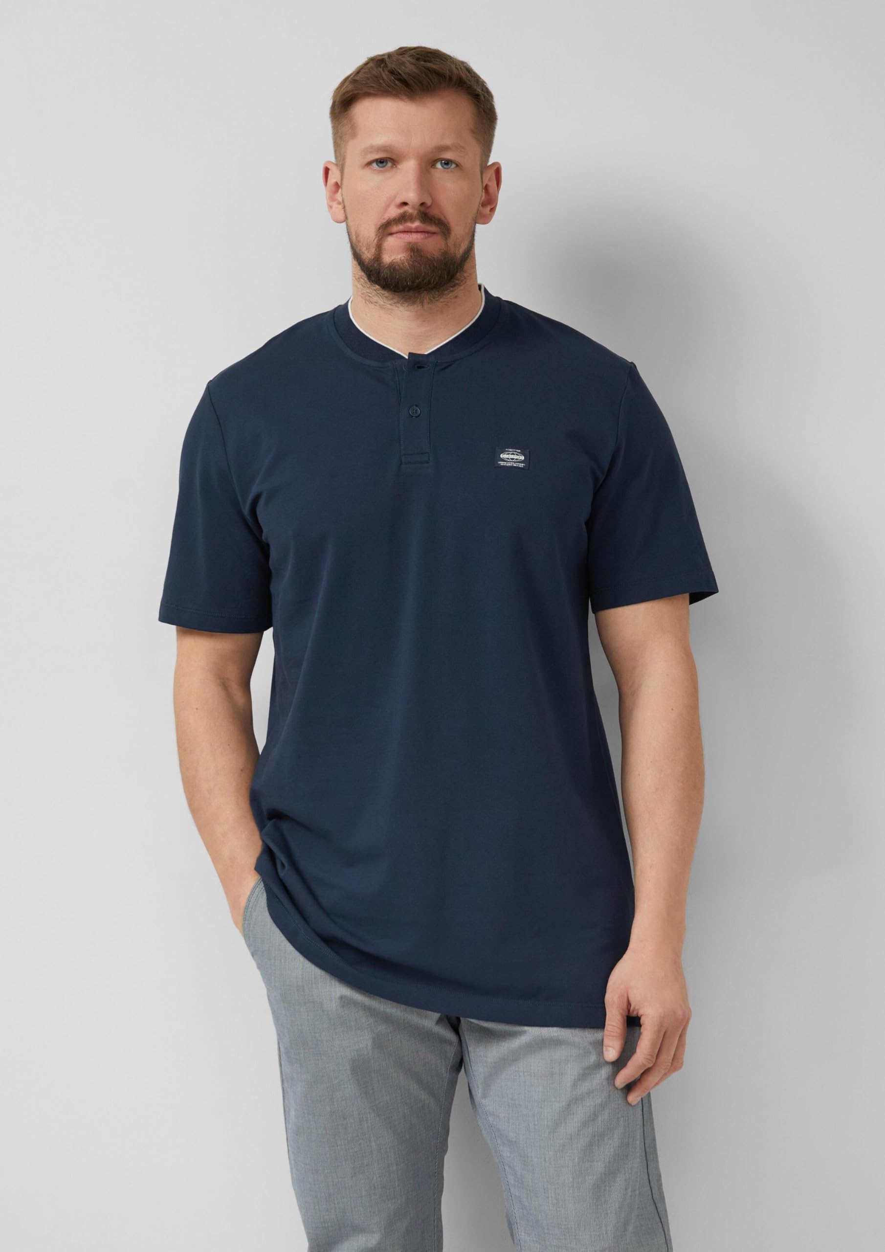 s.Oliver Junior Piqué Poloshirt navy XL elastisch
