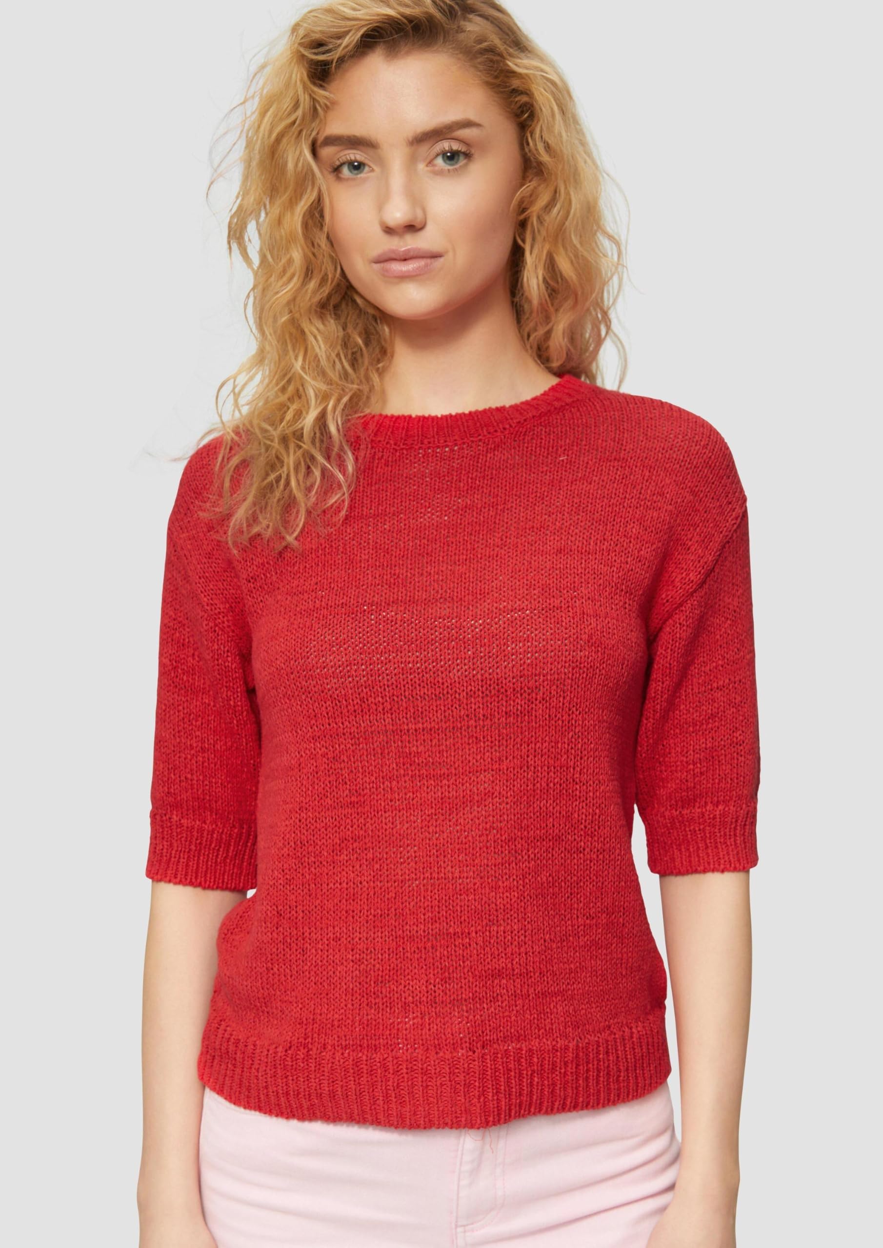 s.Oliver Strickpullover Bändchengarn 3/4-Arm Gr.40 leicht