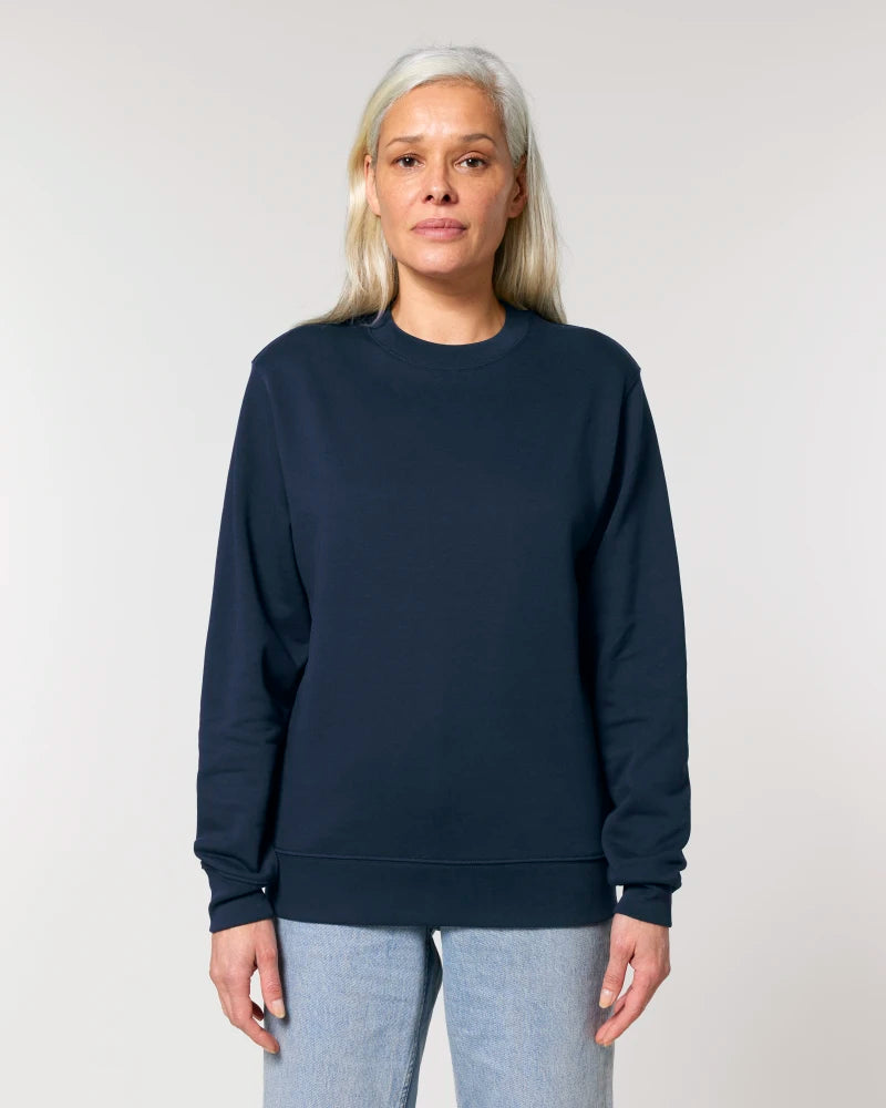 dna merch Rundhalspullover Unisex Schwarz Bio-Baumwolle