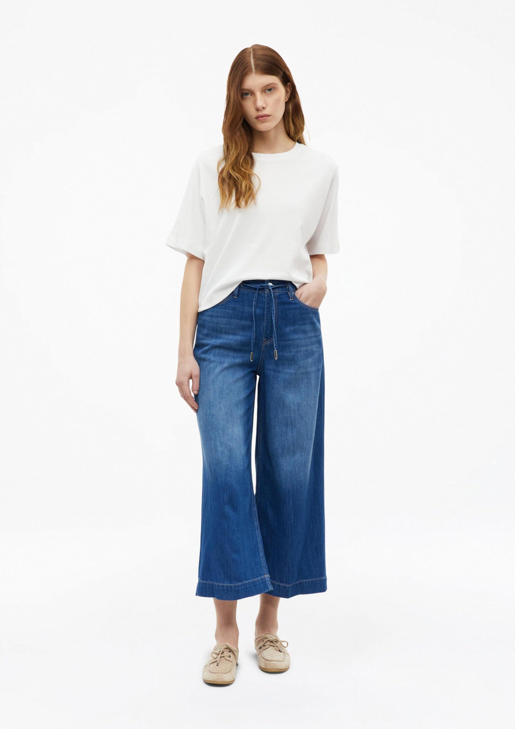 s.Oliver Red Label Culotte-Jeans High Rise Damen Wide Leg