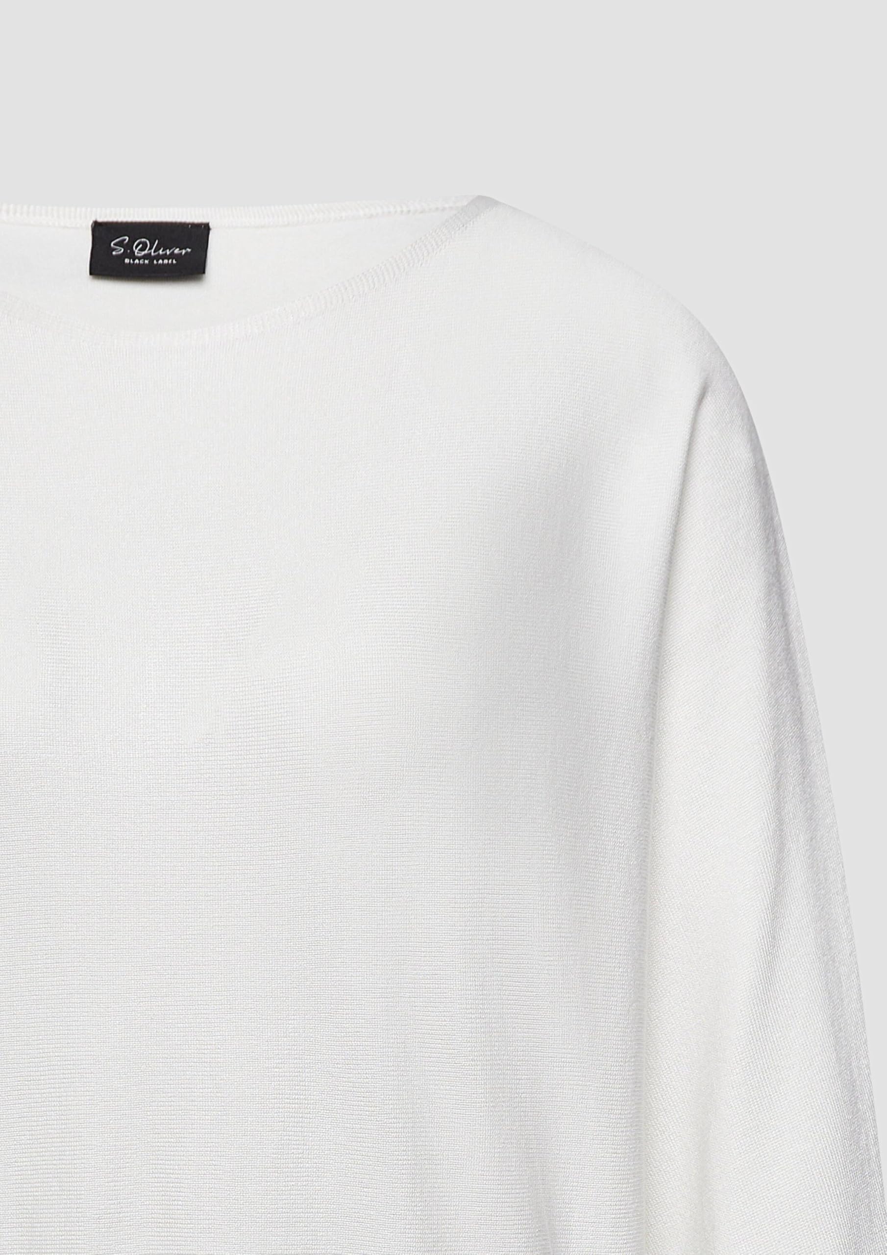 s.Oliver Strickpullover Strukturmuster Gr. 40 ecru Viskosemix