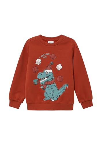 s.Oliver Junior Sweatshirt X-Mas-Frontprint rot 104-110 kuschelig