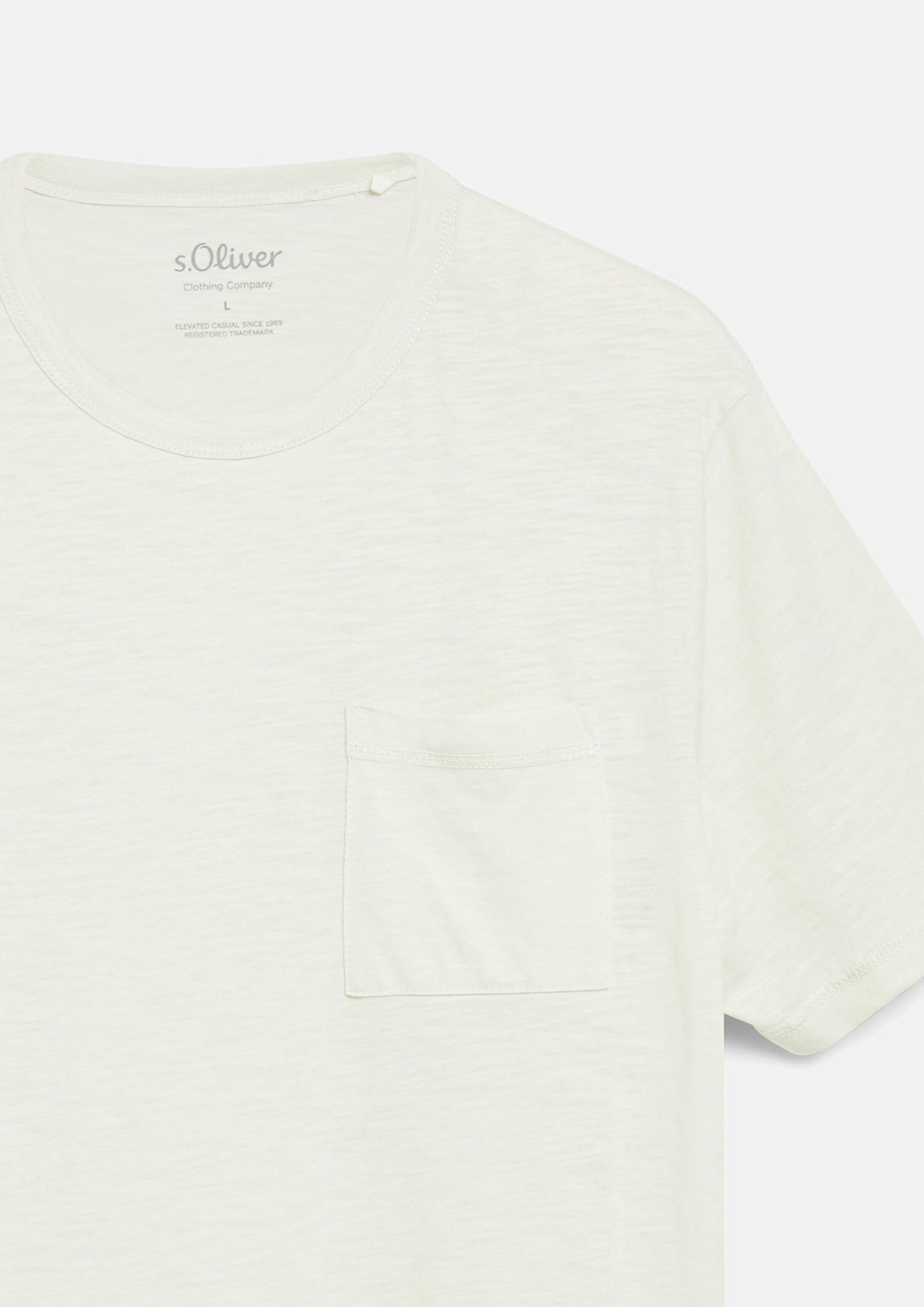 s.Oliver Junior Baumwollmix T-Shirt XXL mit Brusttasche