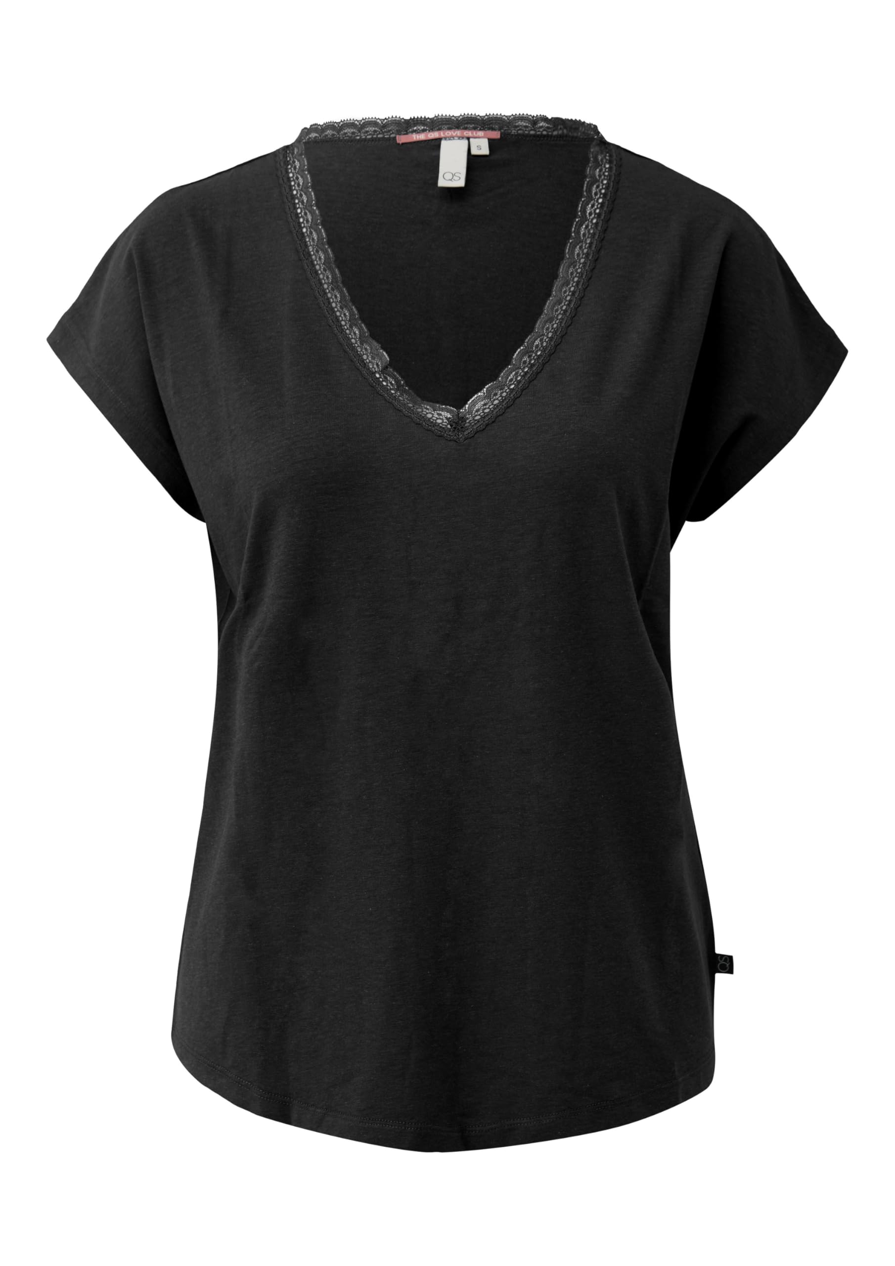 s.Oliver Junior QS Modalmixshirt Spitze Schwarz M