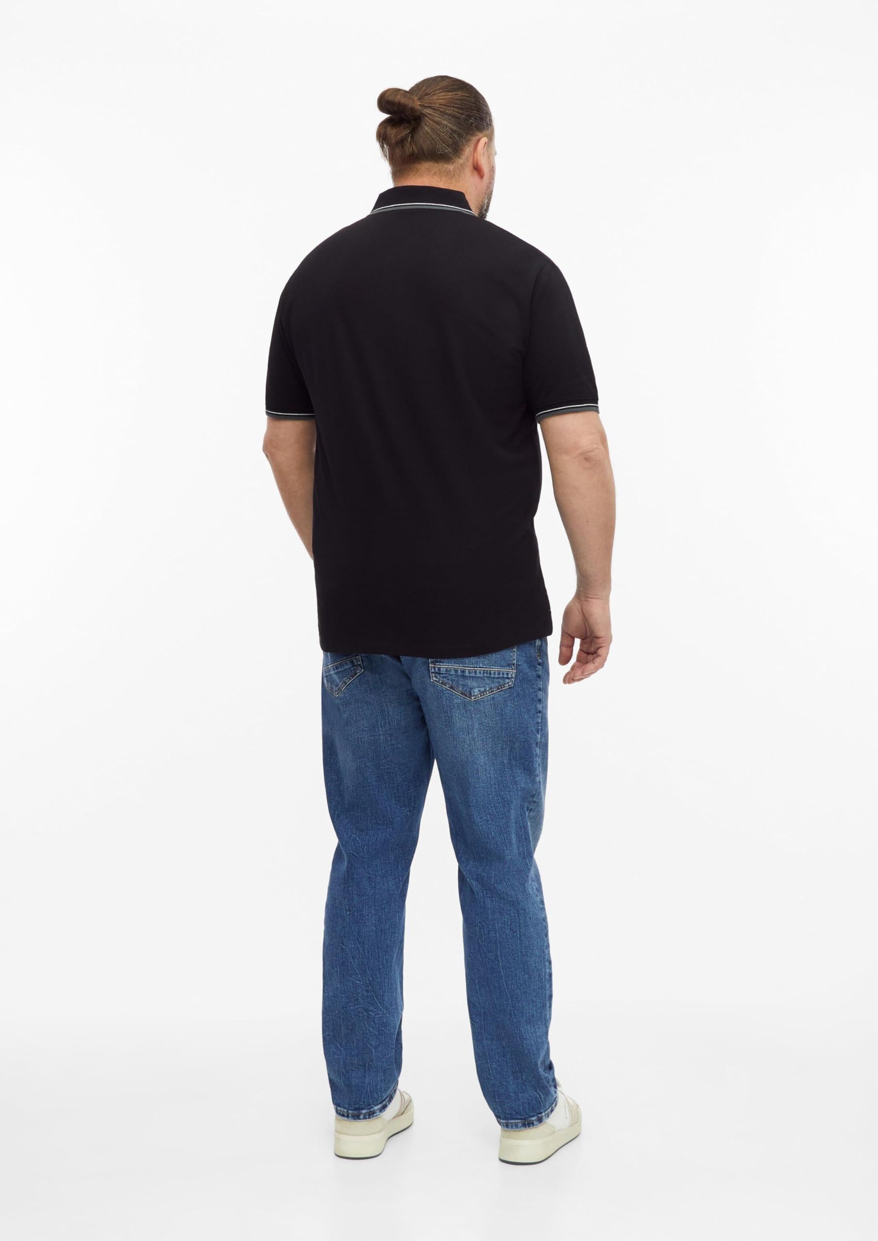 s.Oliver Junior Polo Baumwoll-Piqué schwarz Regular Fit