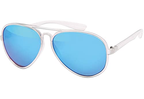 BEZLIT Damen Sonnenbrille Pilot Blau Weiß UV400