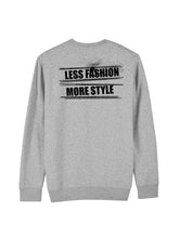 dna merch Less Fashion More Style Longsleeve Baumwolle
