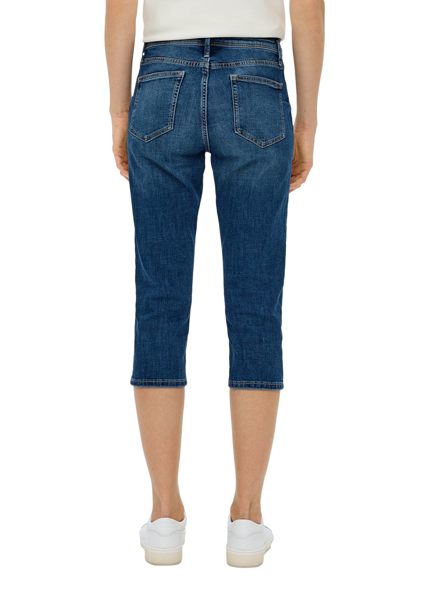 s.Oliver Red Label Betsy Capri-Jeans Größe 34 blau Slim Fit