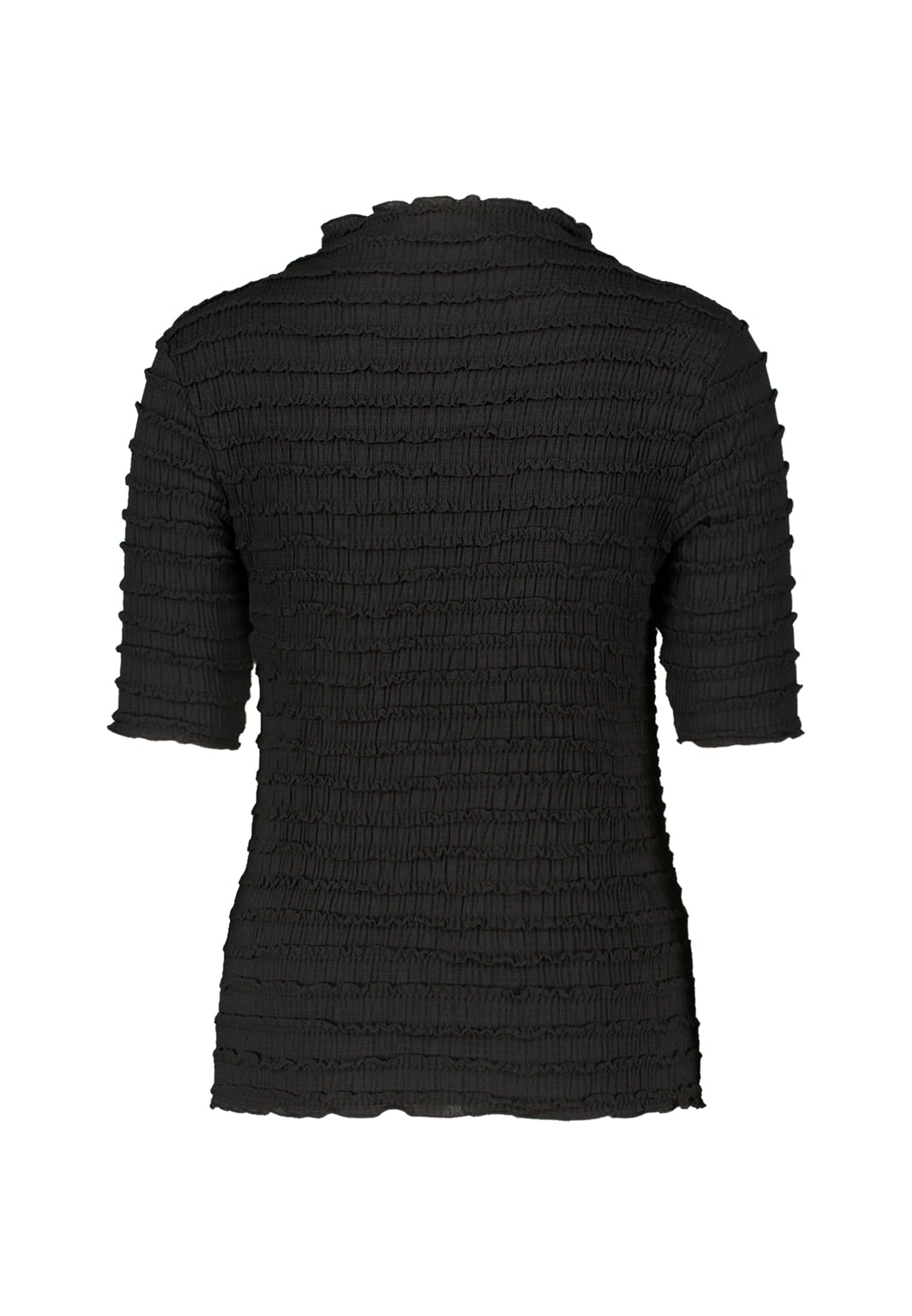 zero Shirt mit Rüschen 38 Black Beauty leger