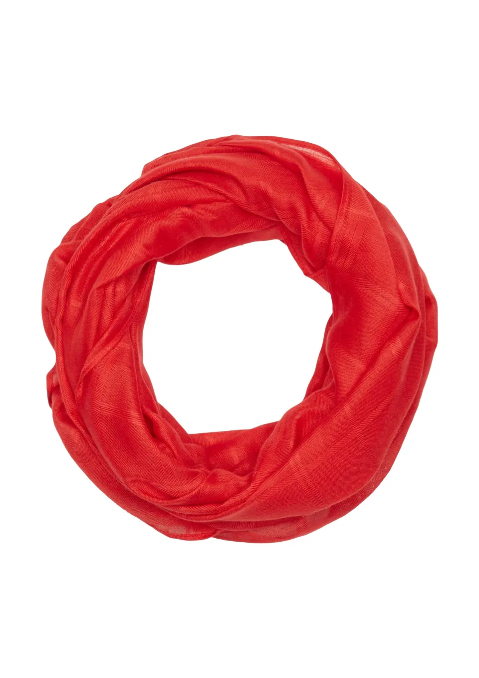 s.Oliver Loop-Schal Rot einfarbig weich