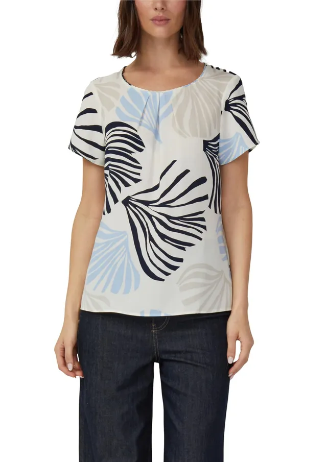 s.Oliver BLACK LABEL 2175066 Crêpe-Bluse Allover Print