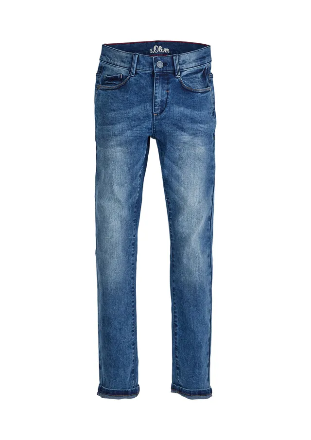 s.Oliver Junior Pete Regular Fit Jeans blau Used-Look
