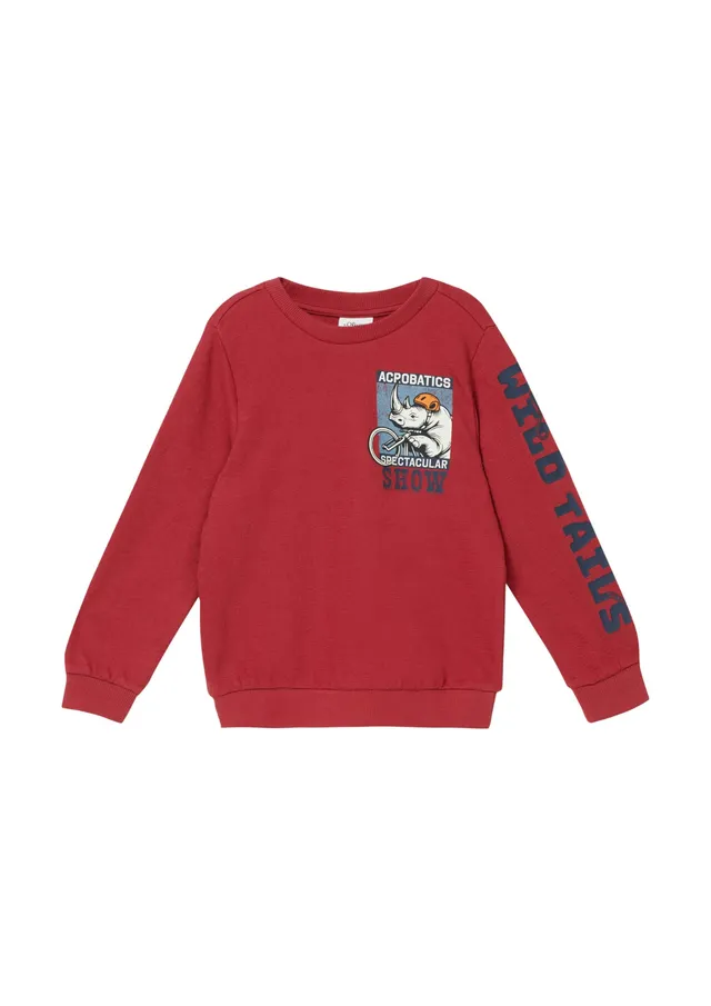 s.Oliver RED LABEL Sweatshirt Print Gr.128-134 rot
