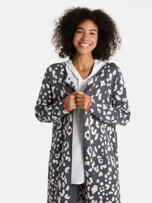 Lieblingsstück DorleL Strickjacke anthra Animal-Print