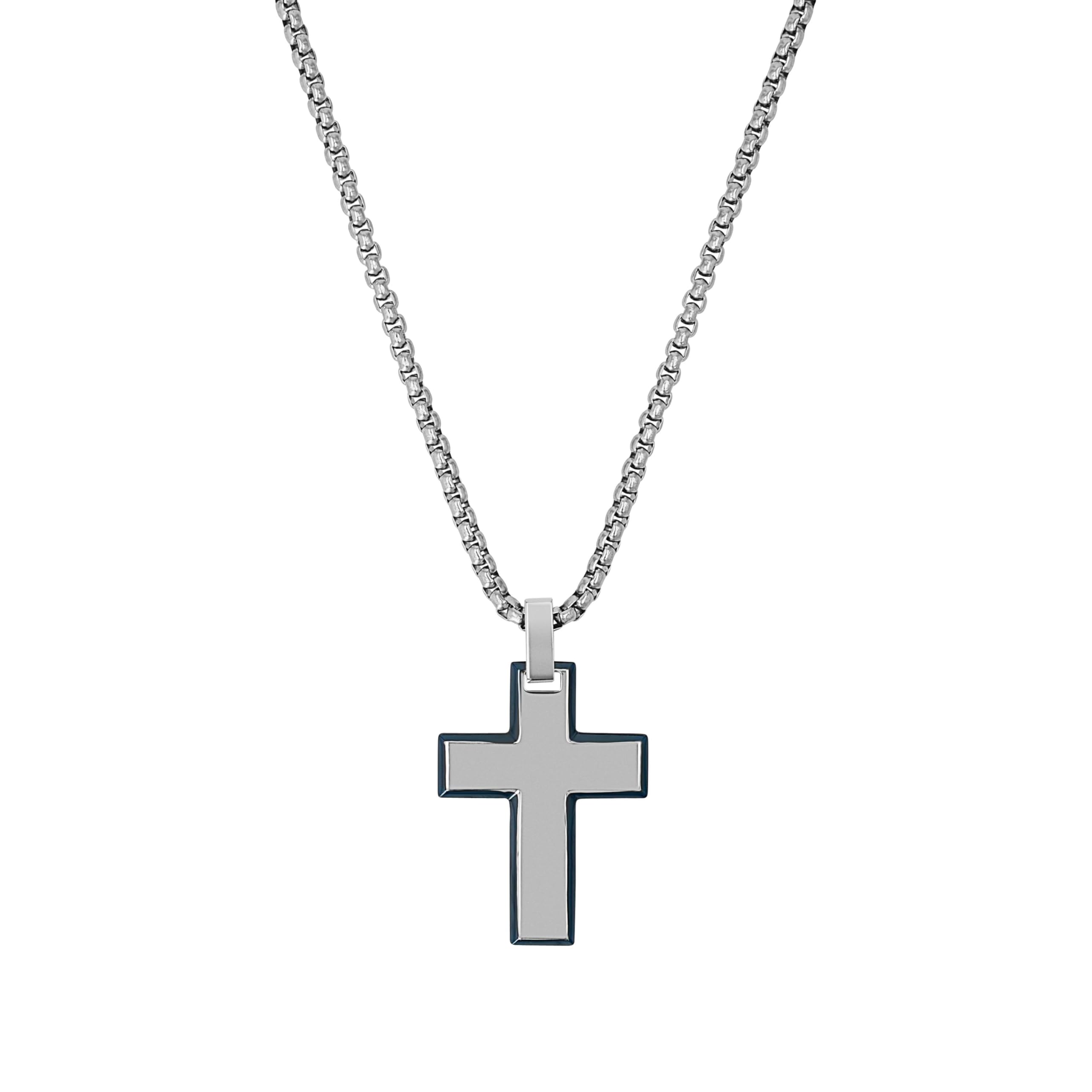 s.Oliver Halskette Edelstahl Kreuz Gold Geschenk