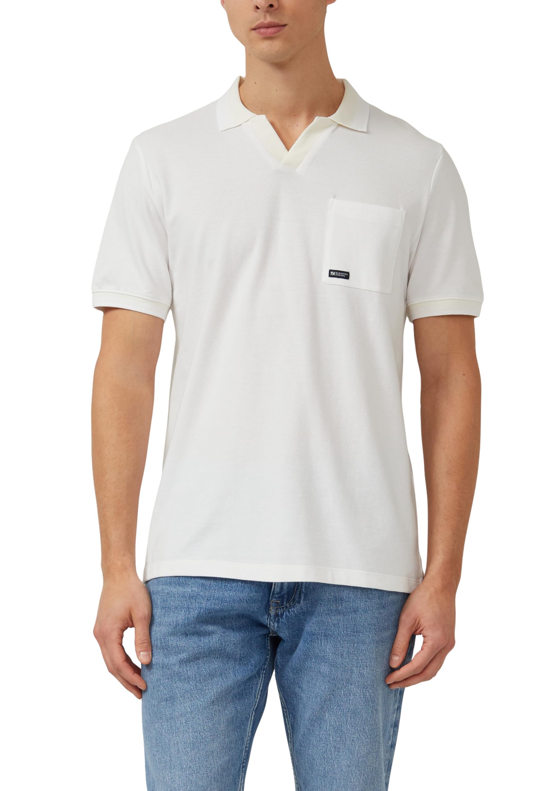 s.Oliver Bi-Color Piqué Poloshirt L mit Brusttasche
