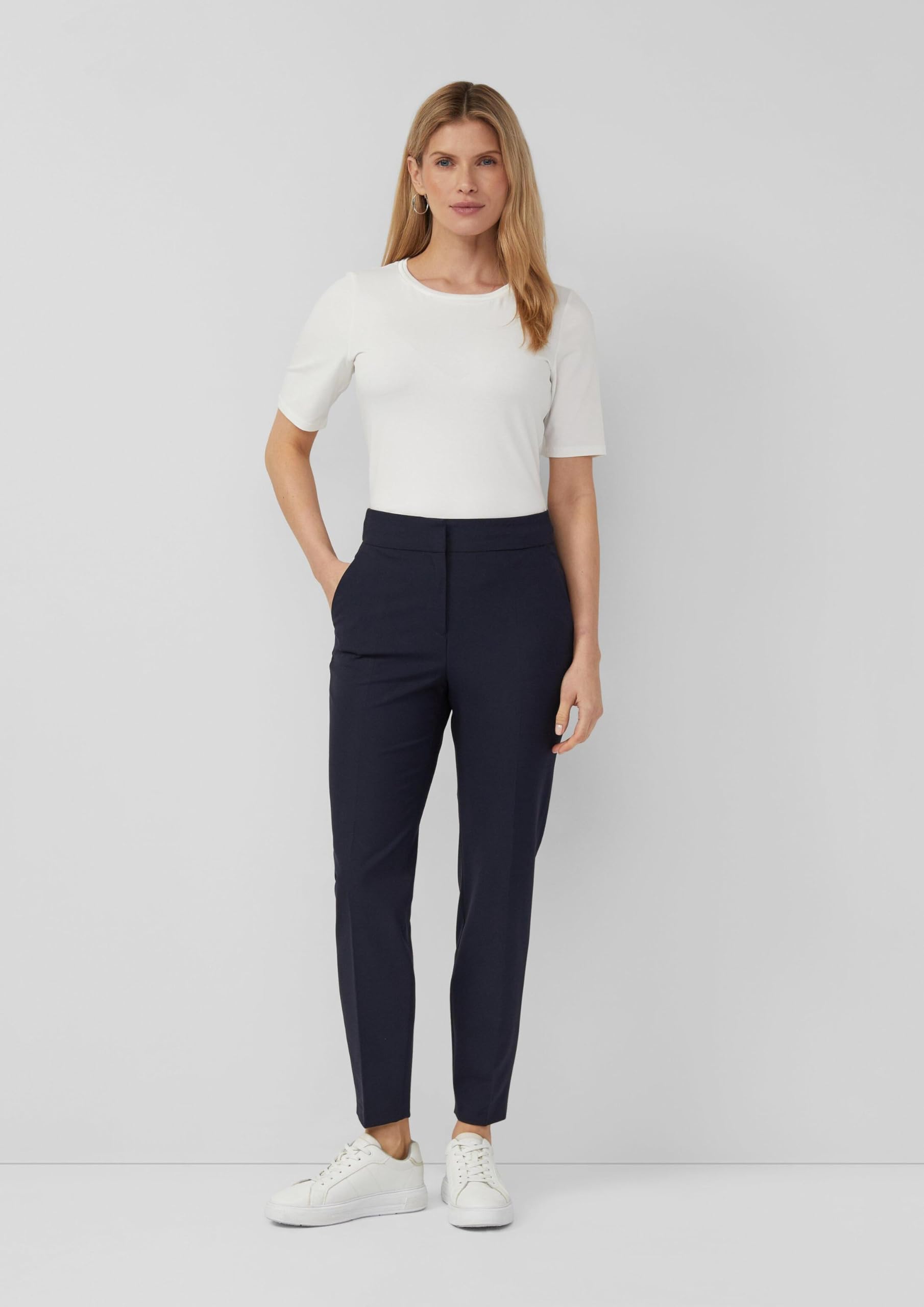 s.Oliver 2175698 Hose Slim Fit 7/8 Größe 38 navy