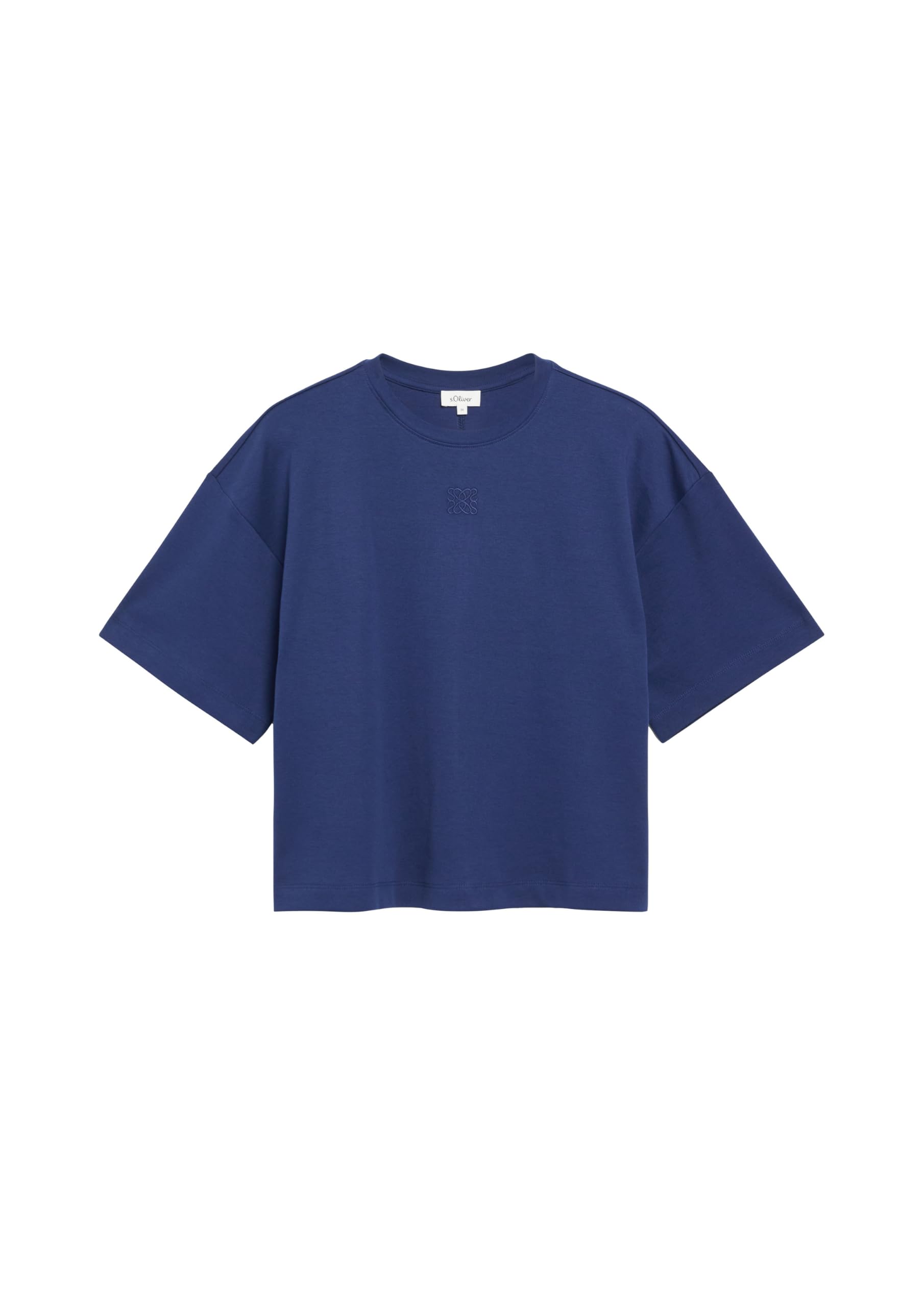 s.Oliver RED LABEL Oversize T-Shirt 42 dunkelblau Stickerei