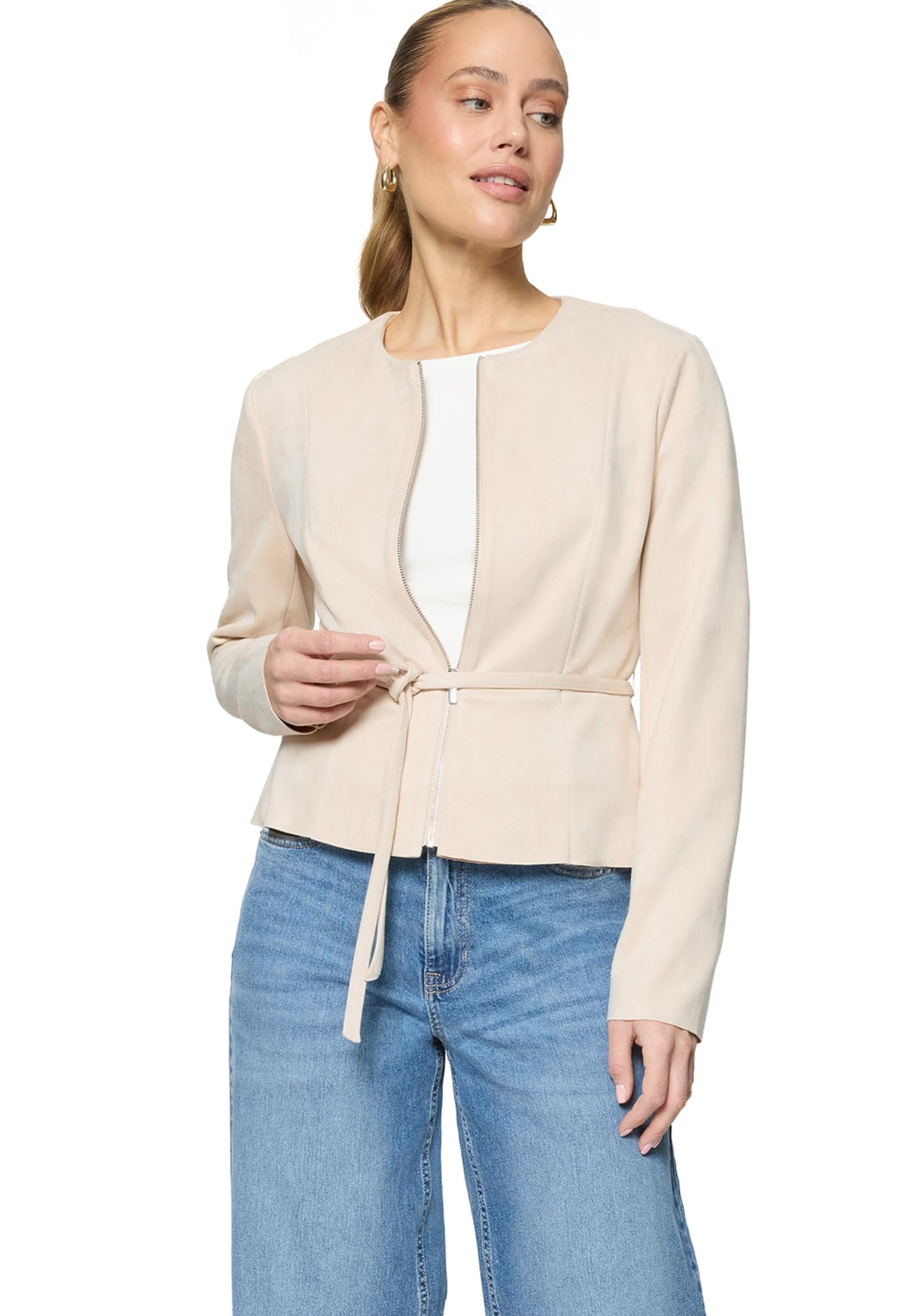 zero Blazer-Jacke Lederoptik French Oak Gr. 40