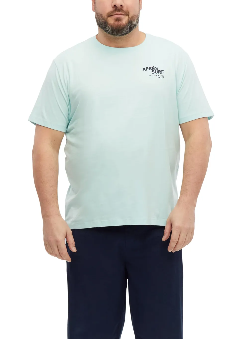 s.Oliver 2181153 T-Shirt Print Blue Green