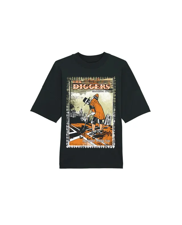 dna merch The Diggers Spirit Within You Oversized T-Shirt Schwarz