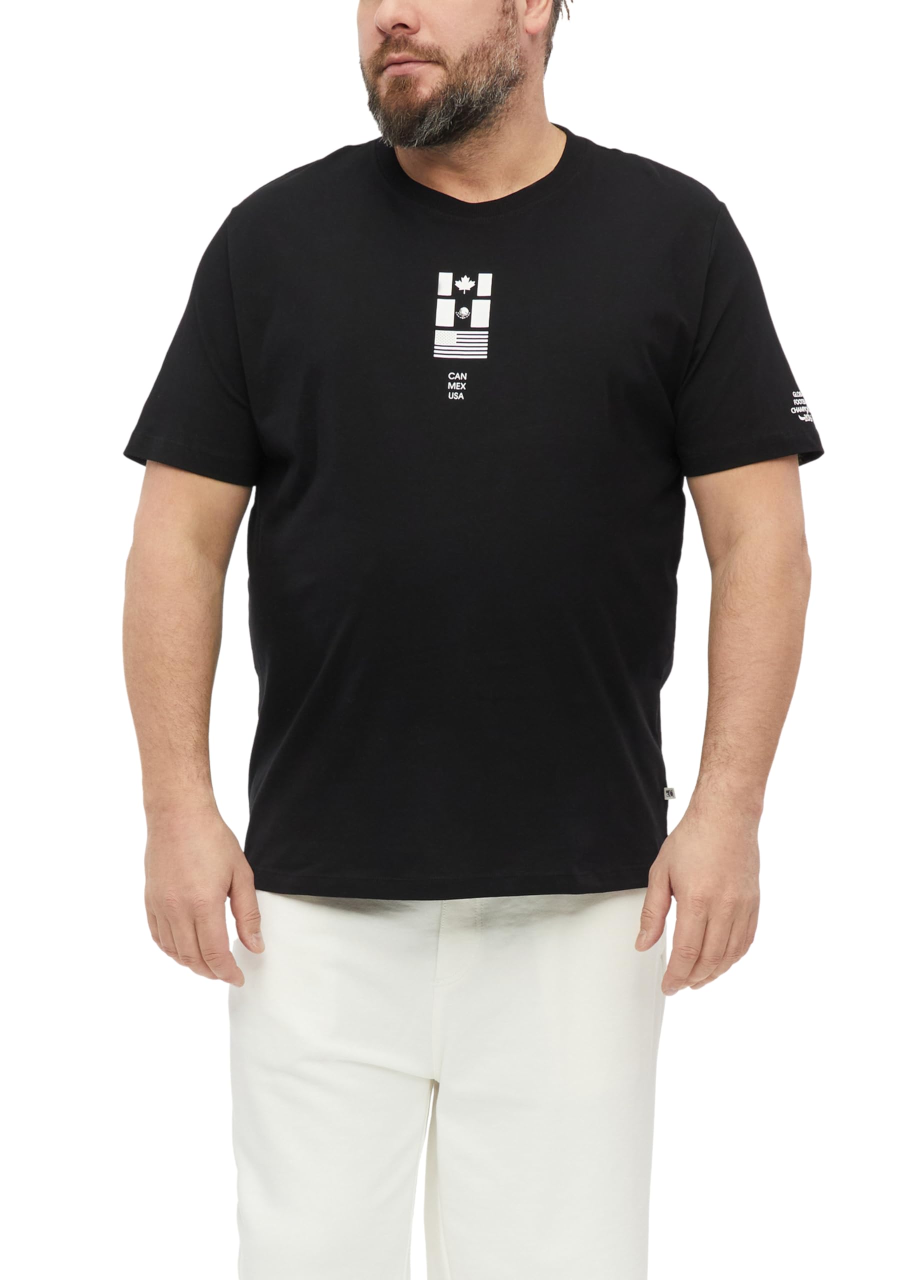 s.Oliver Front- und Rückenprint T-Shirt 3XL Ecru