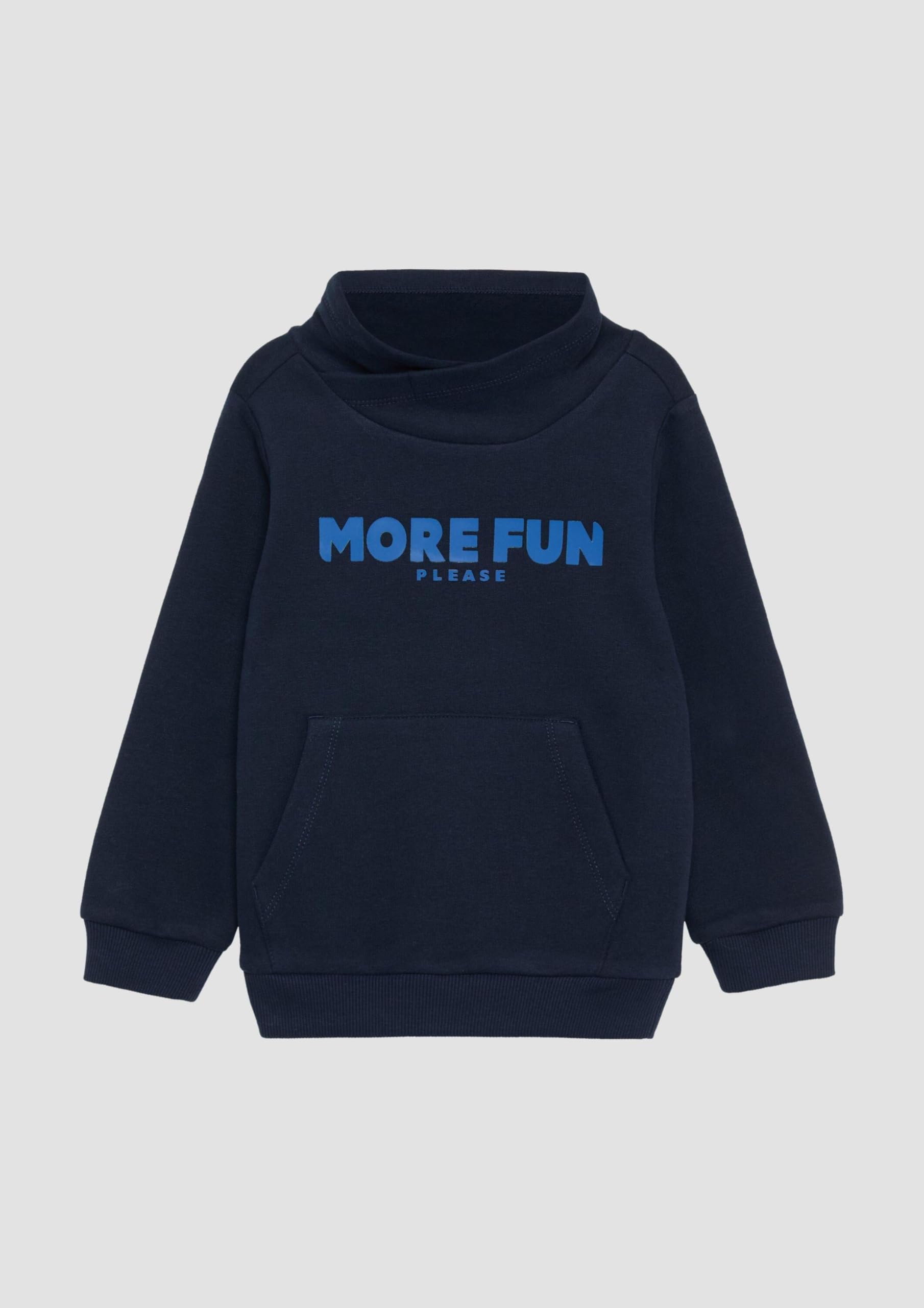 s.Oliver RED LABEL Hoodie erhabener Print navy wärmend