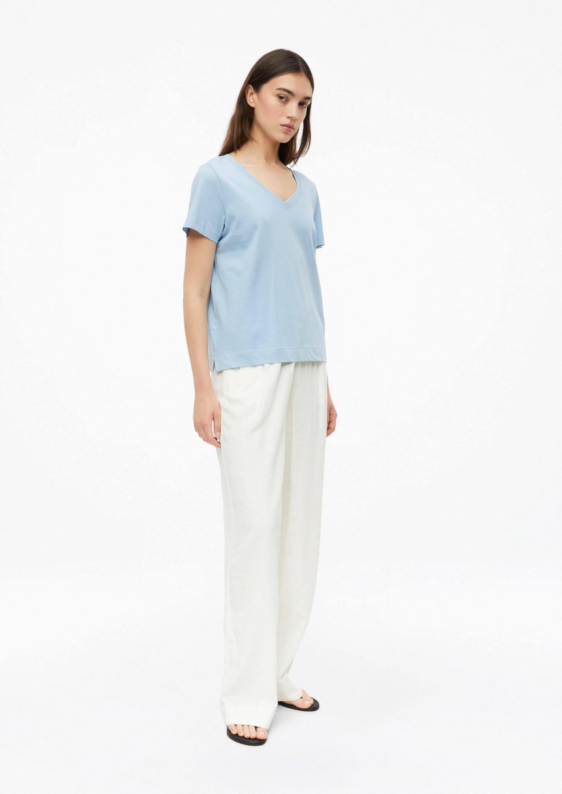 s.Oliver RED LABEL T-Shirt Damen V-Ausschnitt Baumwolle