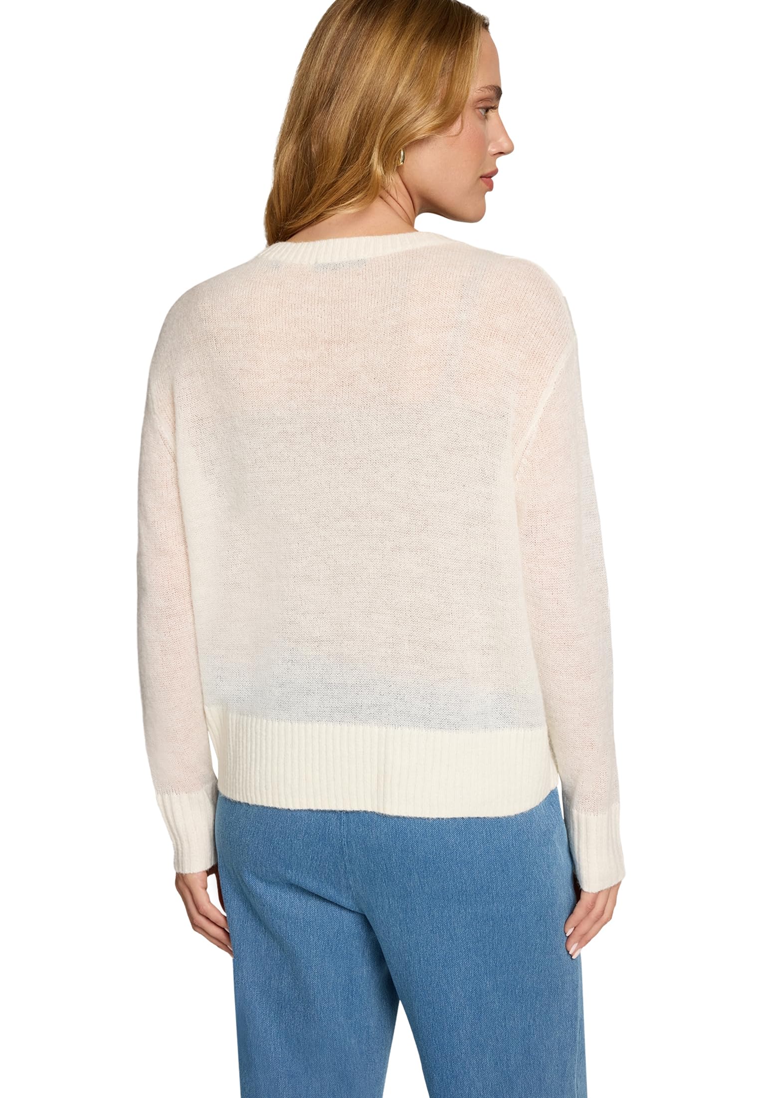 zero Alpakawolle Pullover 40 Eggnog weich