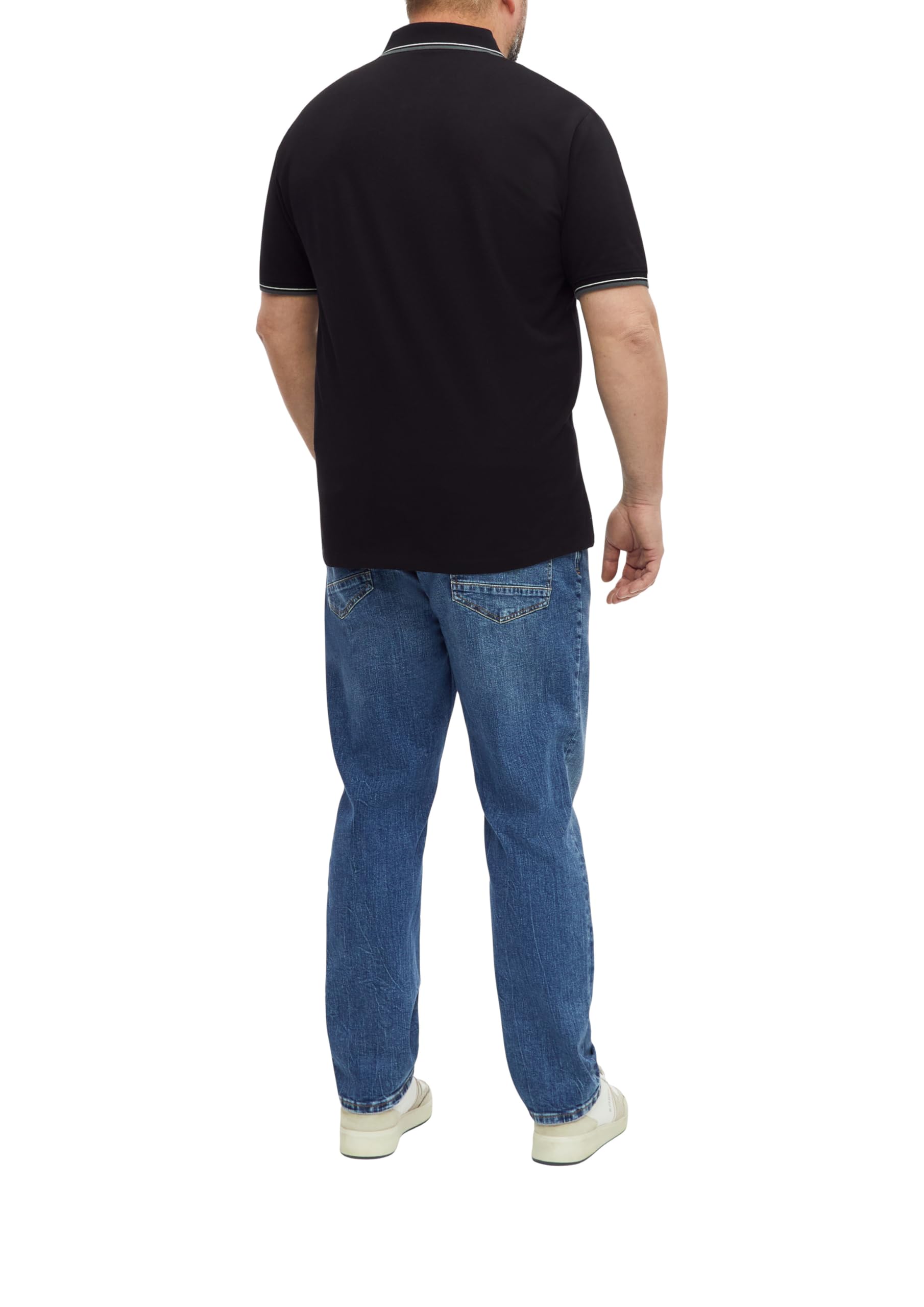 s.Oliver Junior Polo Baumwoll-Piqué schwarz Regular Fit