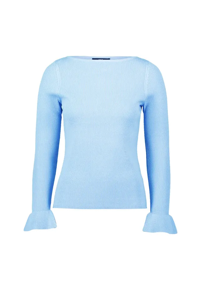 zero Pullover Volantärmel Gr.40 8358 feminin