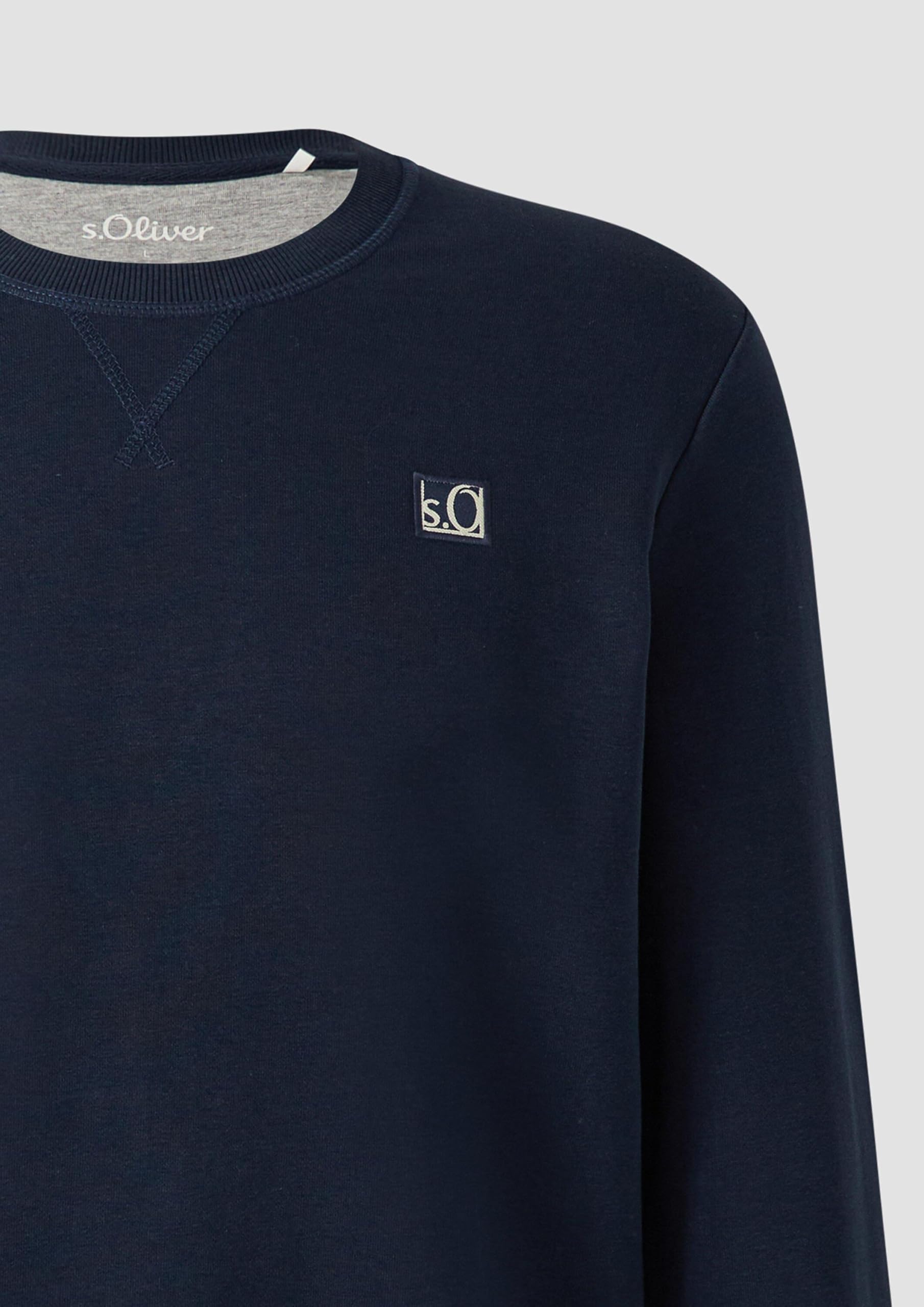 s.Oliver RED LABEL Sweatshirt Baumwollmix Crew-Neck