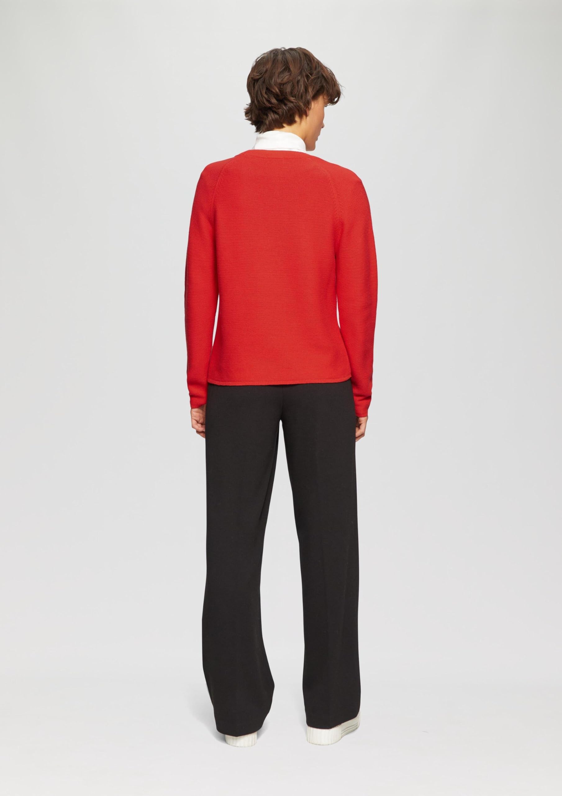 s.Oliver Junior Strickpullover gerippt V-Ausschnitt