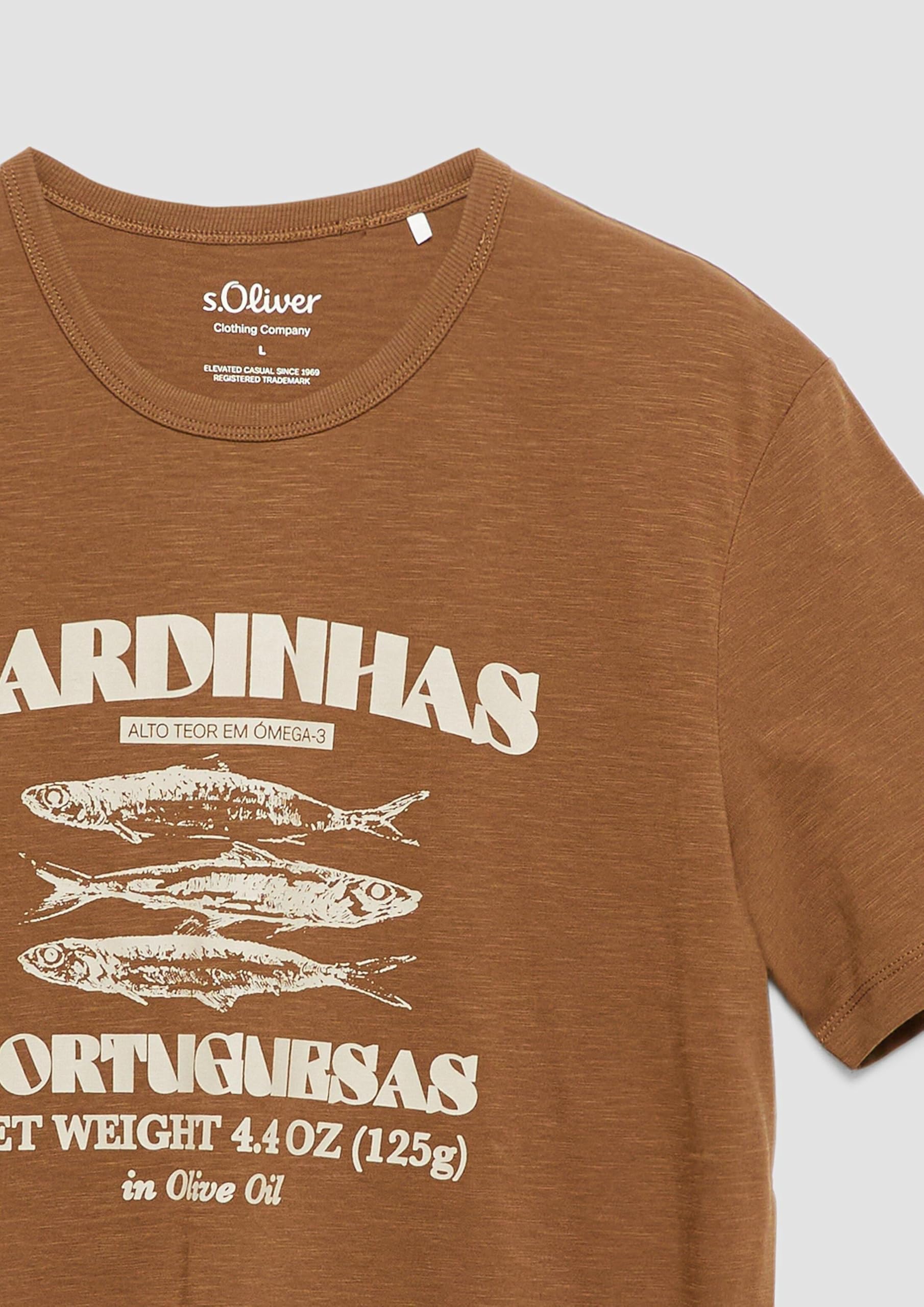 s.Oliver Junior Flammgarn T-Shirt Artwork Baumwolle