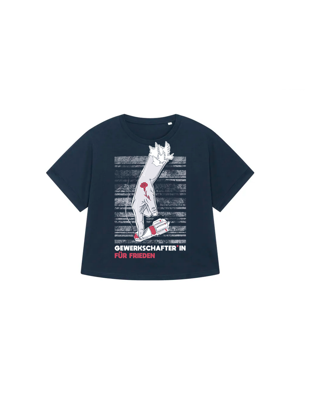 dna merch Gewerkschafter Frieden T-Shirt Oversized Schwarz