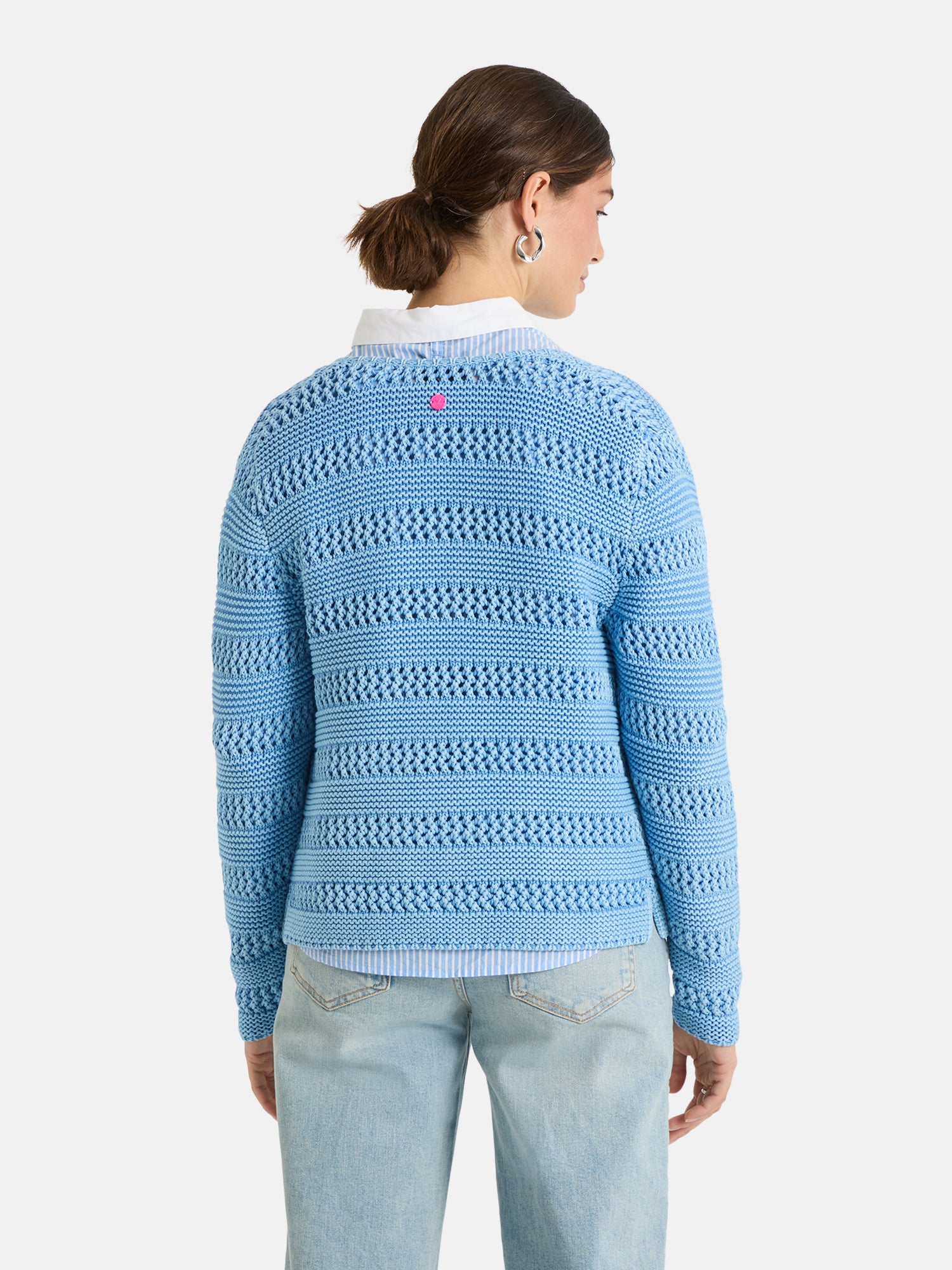 Lieblingsstück TienL Strickjacke skyblue Lochmuster