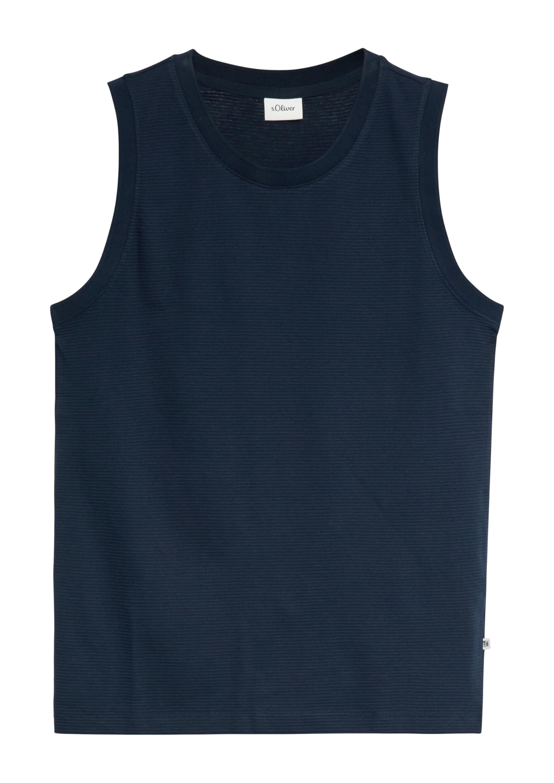 s.Oliver Junior Tanktop navy Jacquard ärmellos