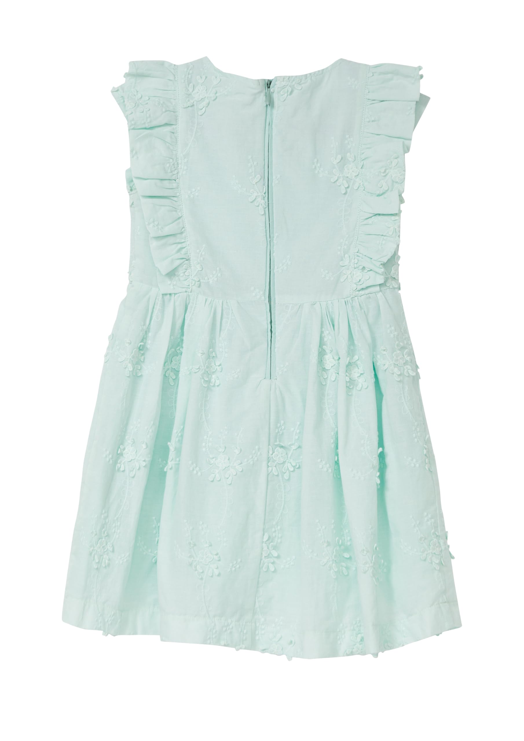 s.Oliver Junior Flügelärmel Kleid floral grün