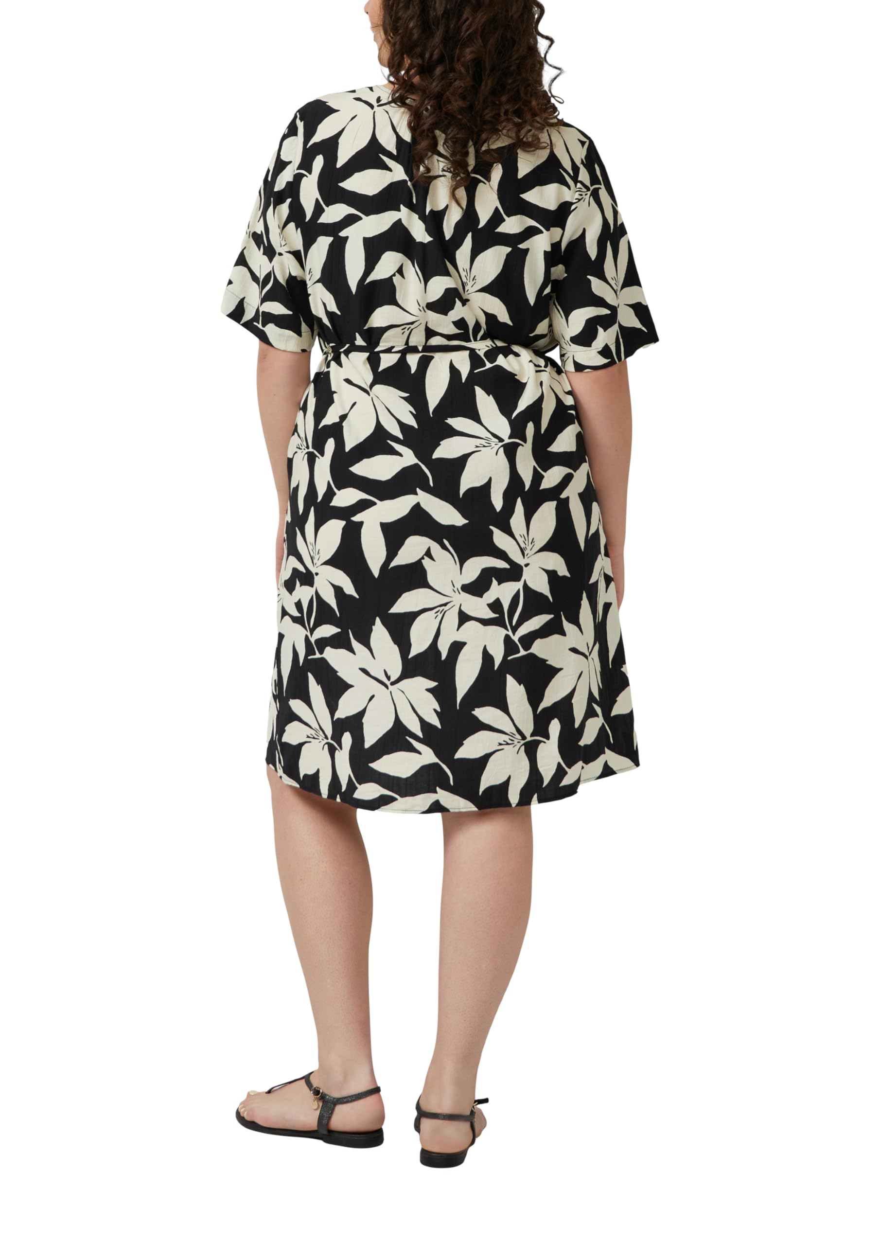 s.Oliver Red Label Kleid mit Gürtel Print Gr.48