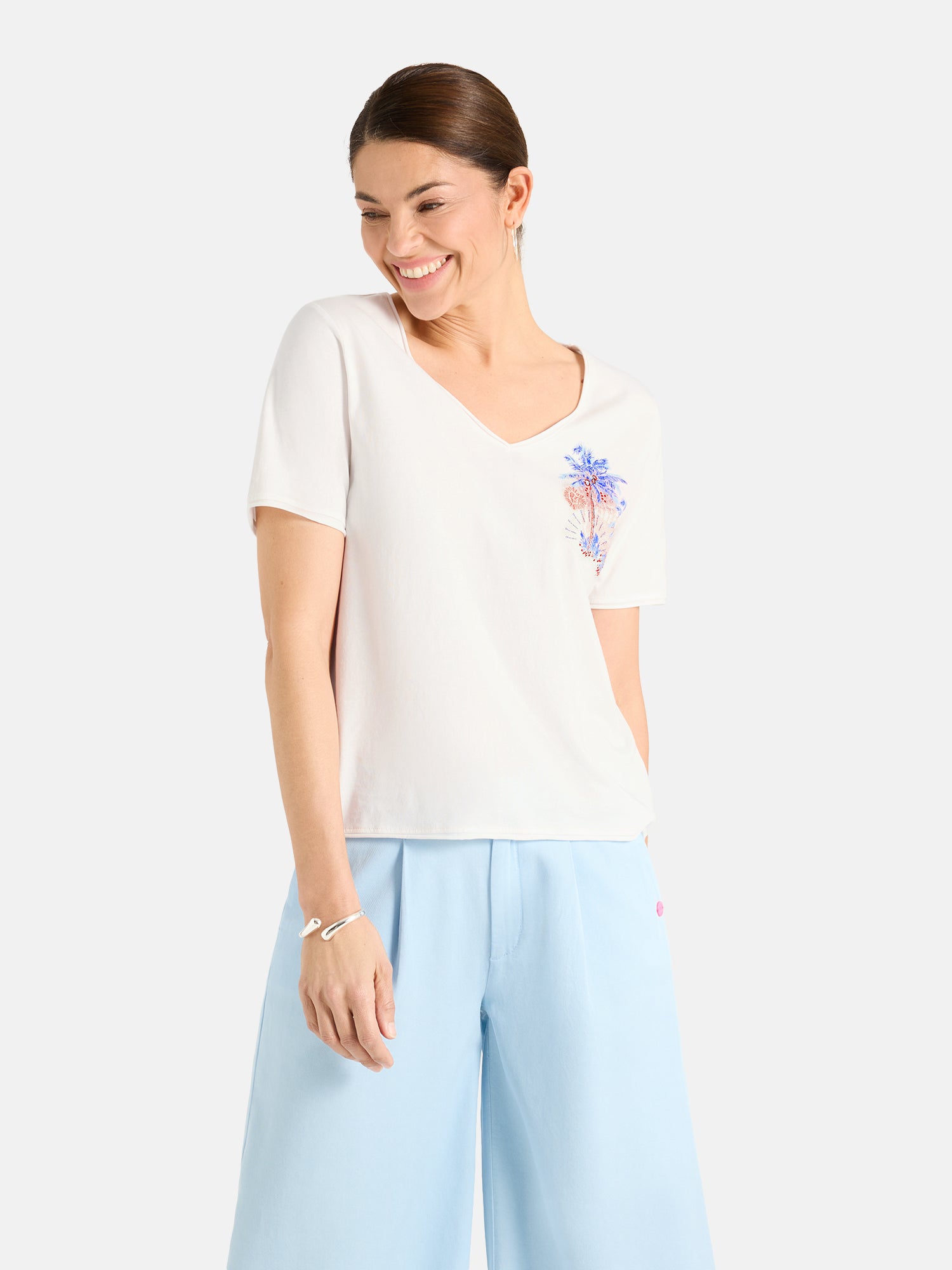 Lieblingsstück VictoriaL T-Shirt Baumwolle offwhite