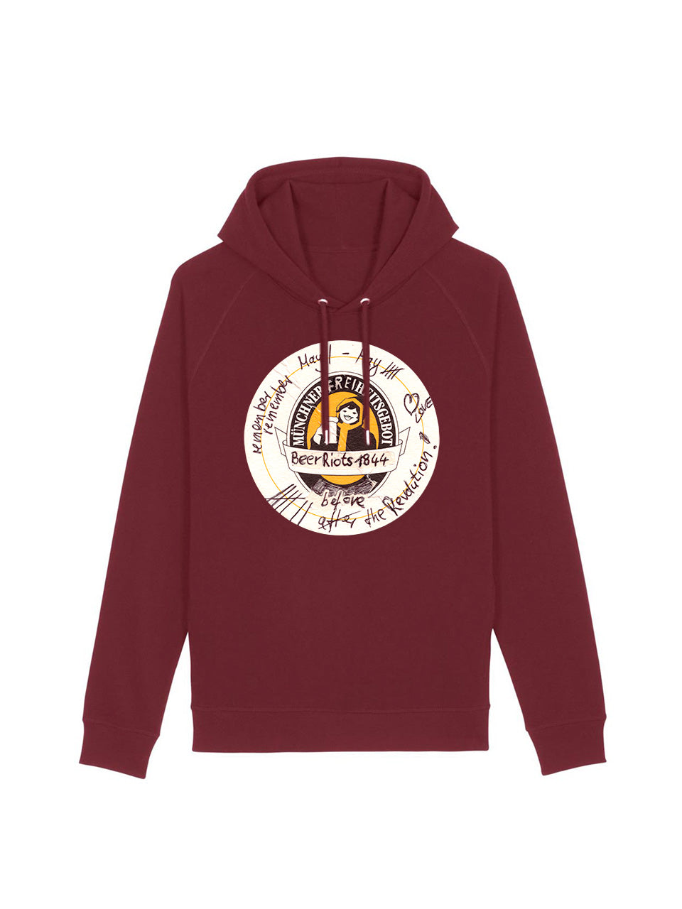 dna merch Münchner Bieraufstände Kapuzenpullover Geschichte